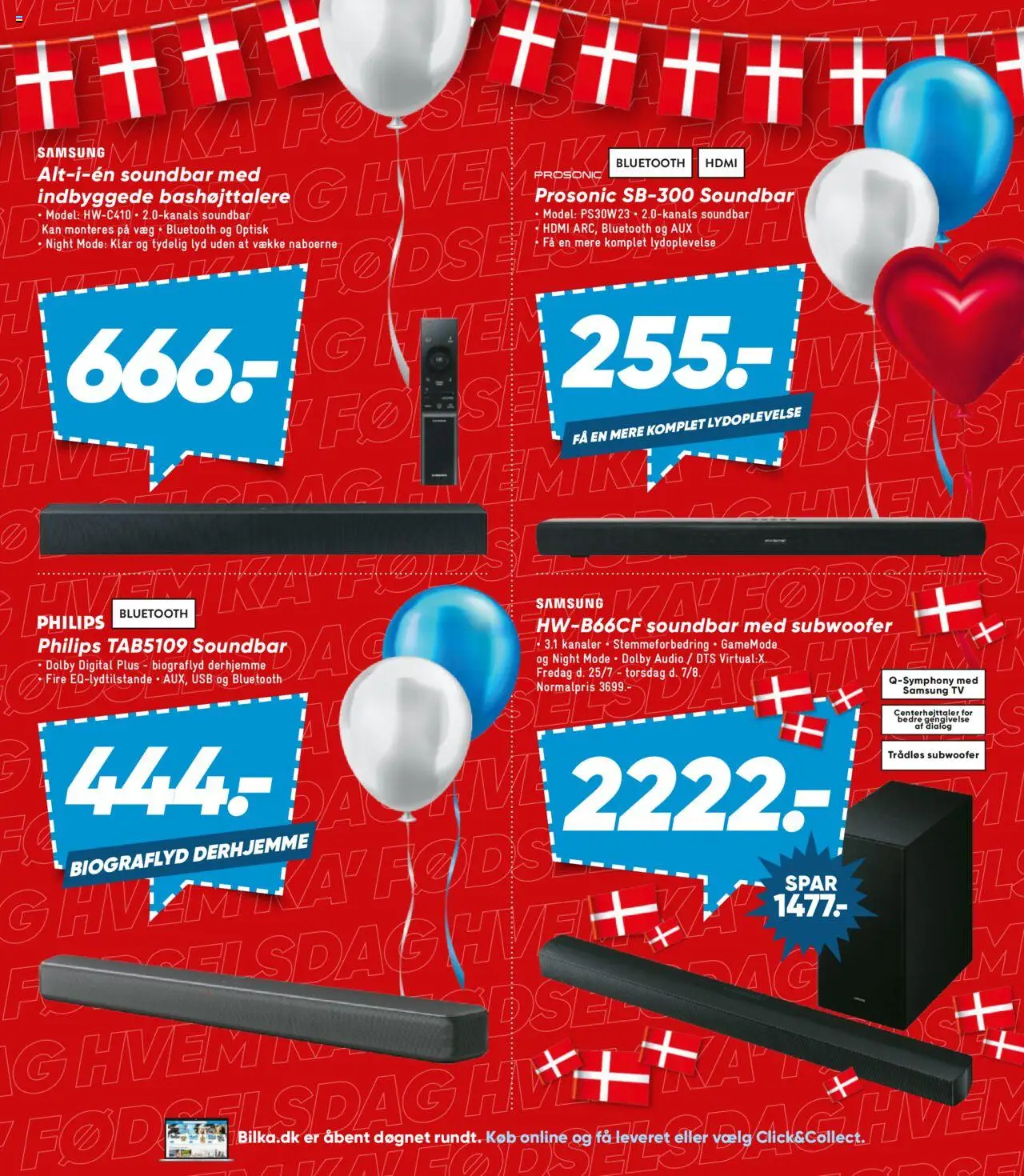 Bilka Tilbudsavis gyldig fra 25.07.2025 | Side: 19 | Produkter: Soundbar, USB, TV, Lyd