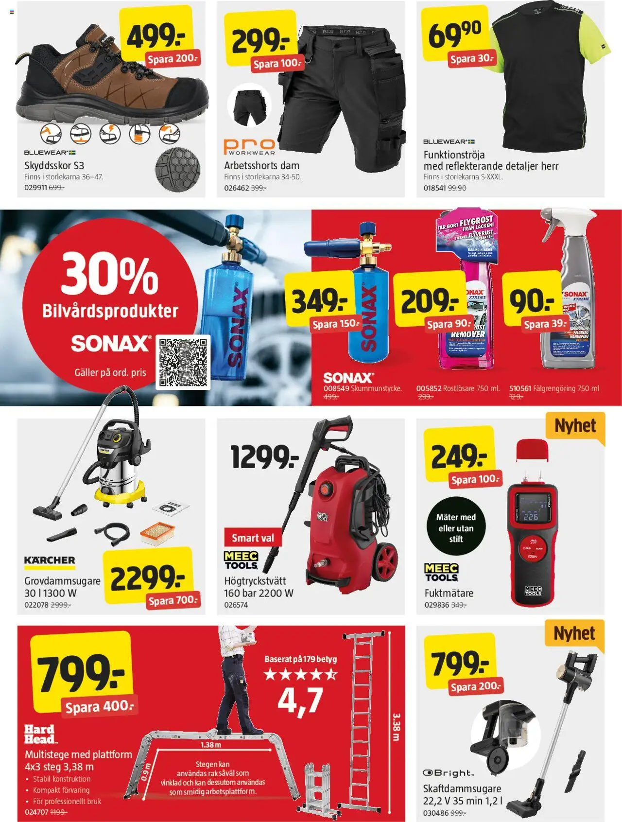 Jula reklamblad aktuell från 03.07.2025 | Sida: 7 | Produkter: Högtryckstvätt, Galler, Skaftdammsugare