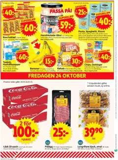ICA Supermarket - Örkelljunga - Förhandsvisning av reklamblad från butik ICA Supermarket aktuell från 20.10.2025 | Sida: 14 | Produkter: Räkor, Bananer, Spaghetti, Papper
