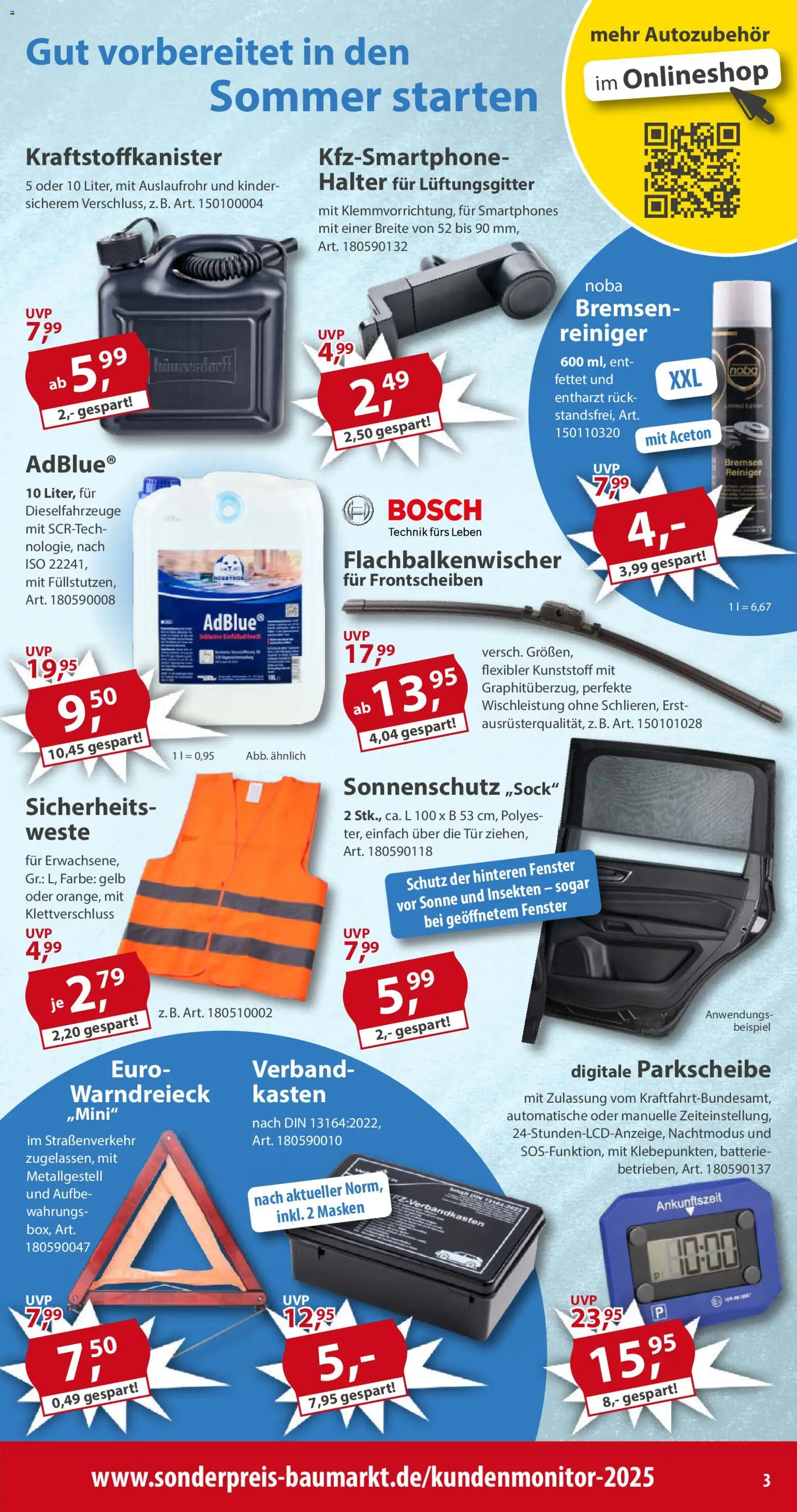Sonderpreis Baumarkt Prospekt 	 – gültig ab 25.04.2026 | Seite: 3 | Produkte: Bosch, Batterie, Smartphones, Weste