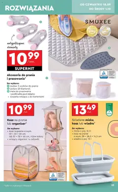 Kosz na pranie lub organizer*, kosz na pranie o wym. 30 x 30 x 50 cm lub 30 x 30 x 60 cm, różne kolory, wiszący organizer na zabawki od 15.09.2025 | Strona: 35