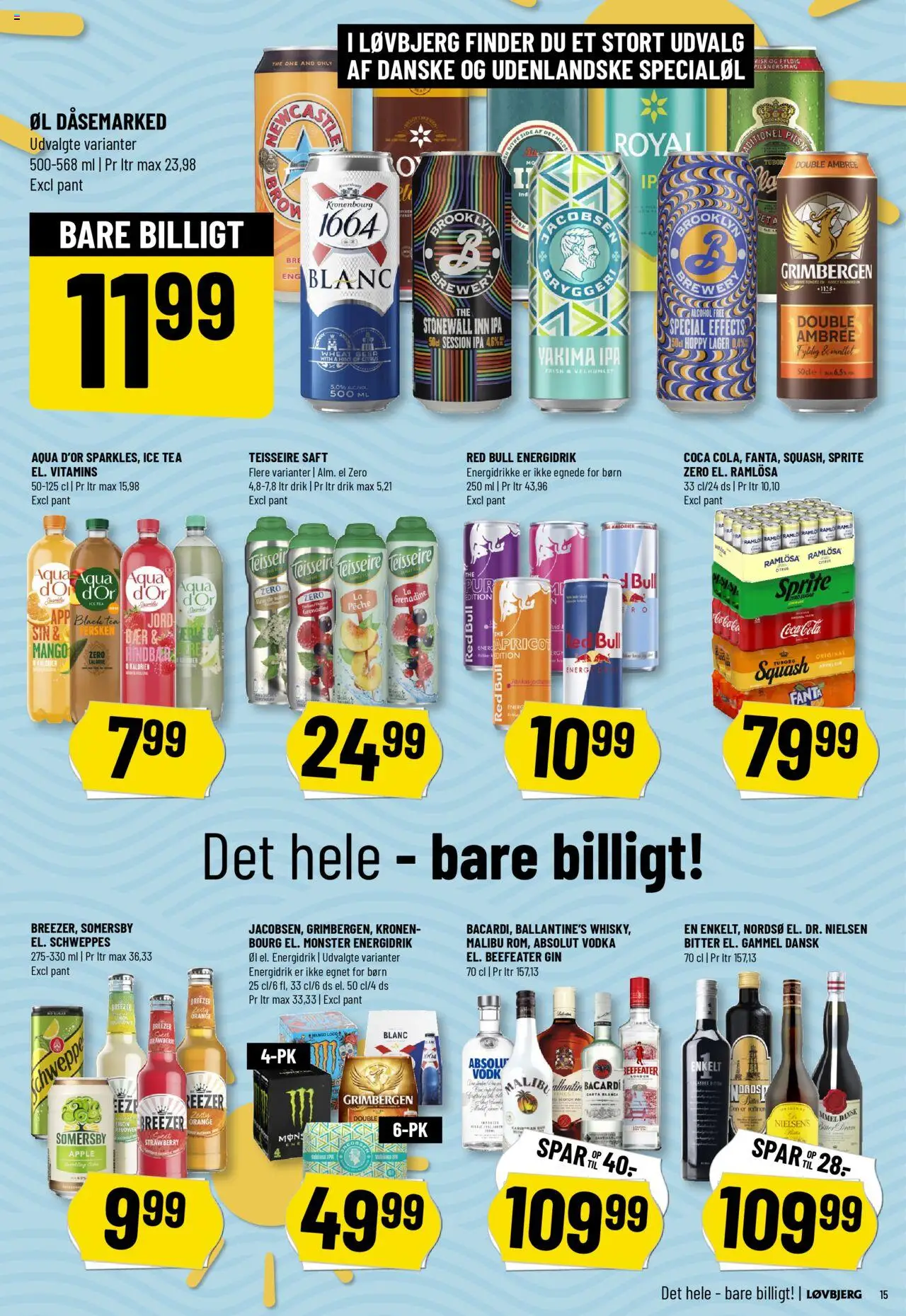 Løvbjerg Tilbudsavis gyldig fra 08.08.2025 | Side: 15 | Produkter: Mango, Øl, Vodka, Cola
