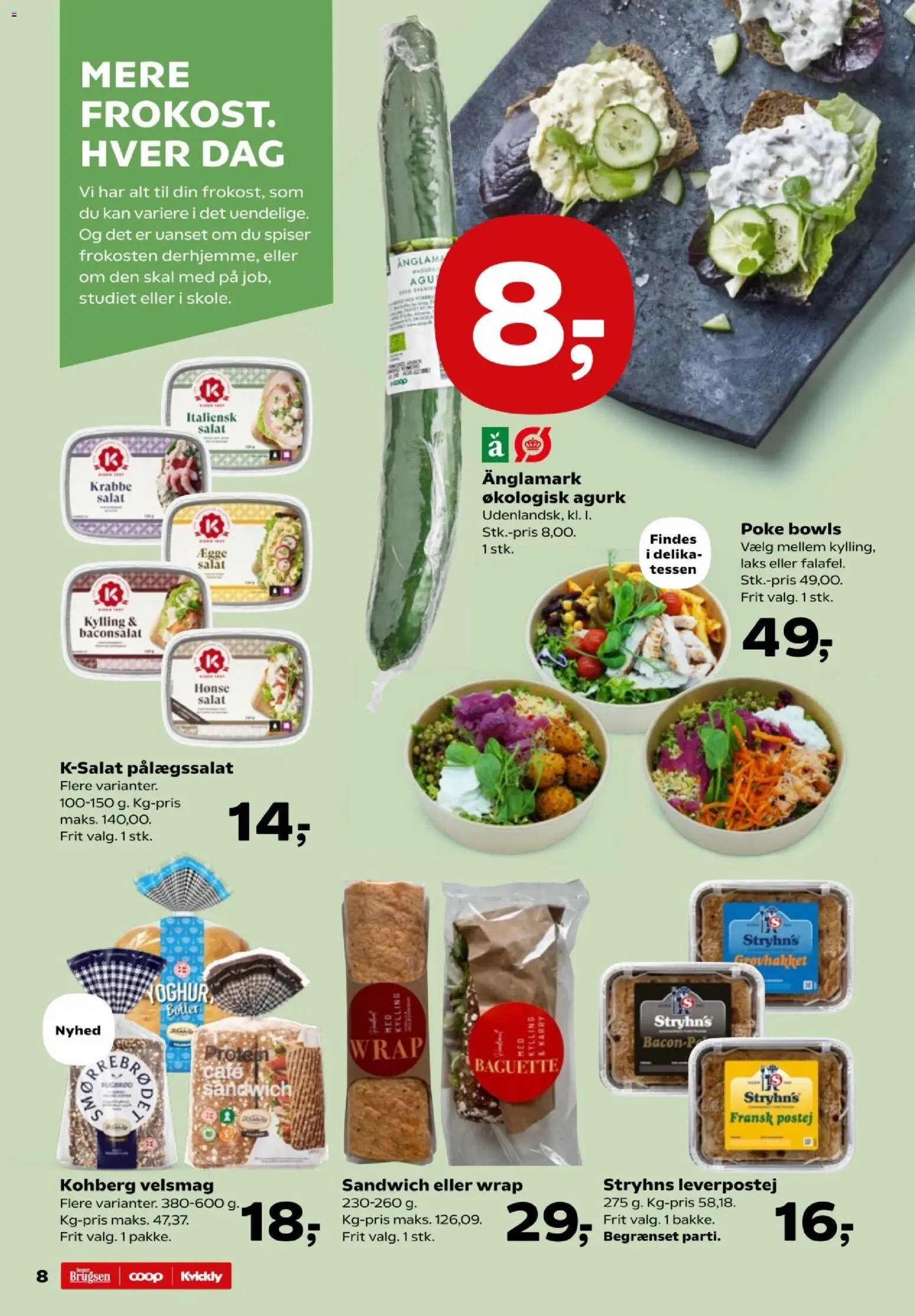 Super Brugsen tilbudsavis – gyldig fra 07.04.2026 | Side: 10 | Produkter: Salat, Leverpostej, Italiensk salat, Søm