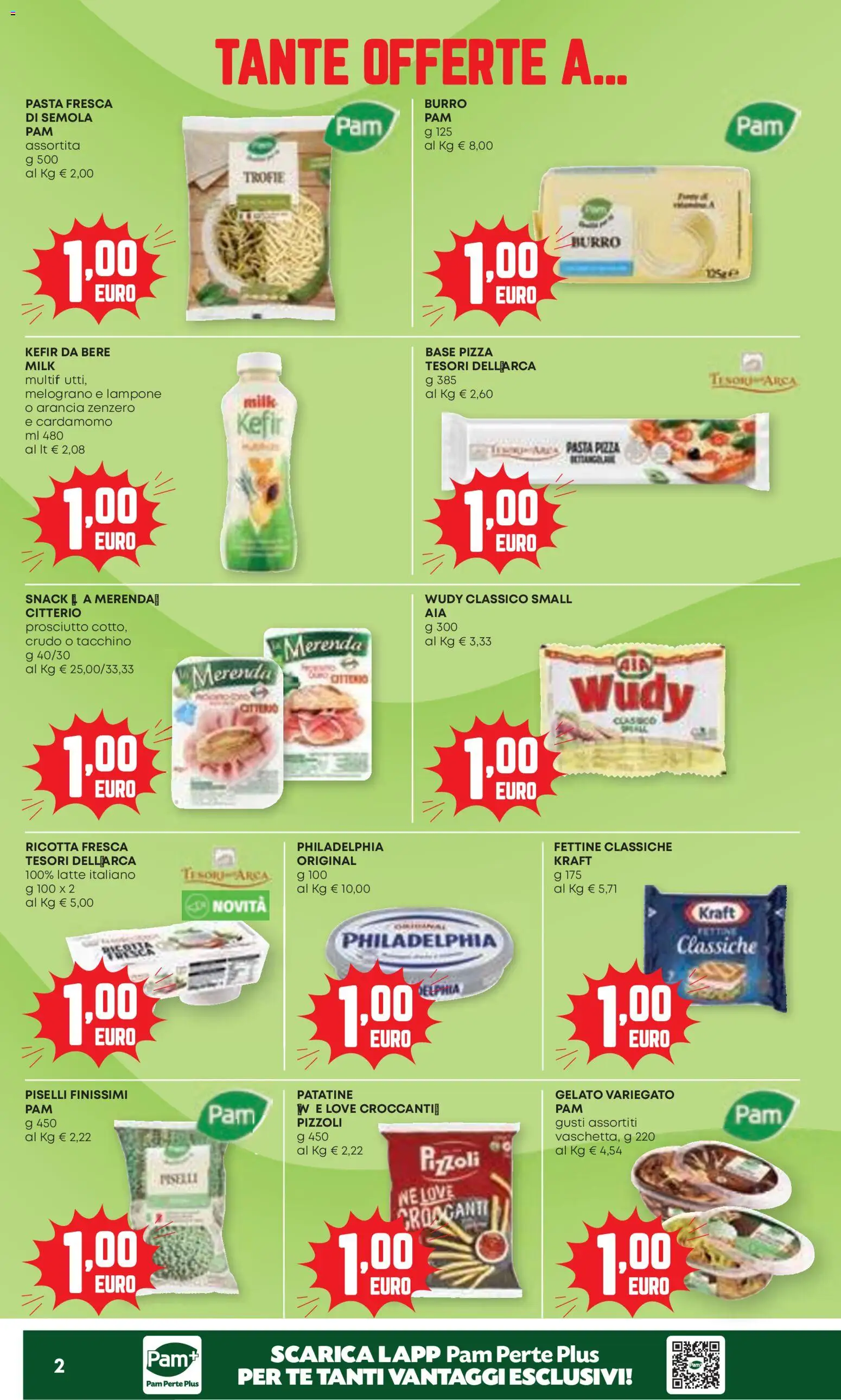 Volantino Panorama del 07.04.2026 | Pagina: 2 | Prodotti: Pizza, Patatine, Latte, Piselli