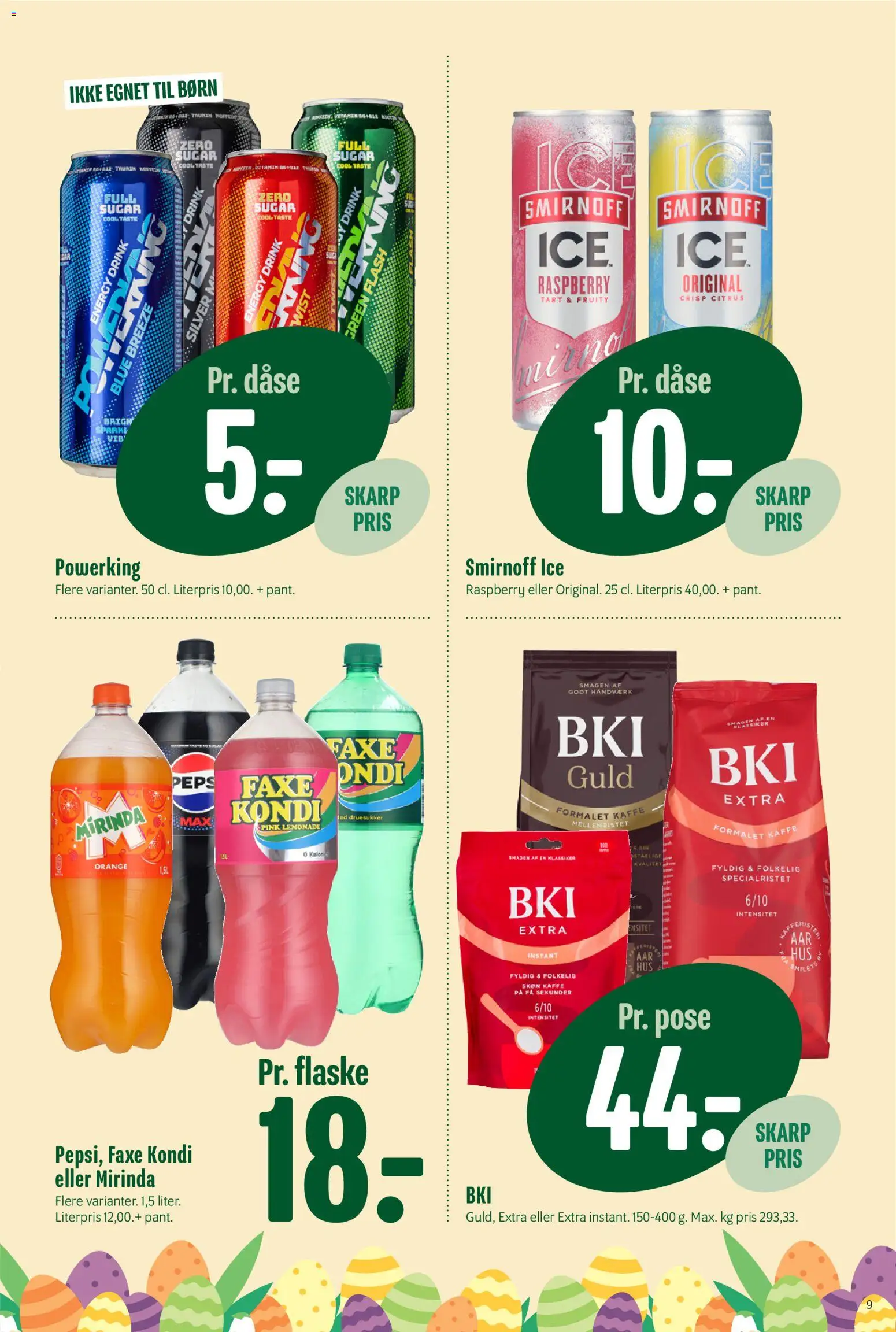 Min Købmand tilbudsavis – gyldig fra 20.03.2026 | Side: 9 | Produkter: Kaffe, Faxe Kondi