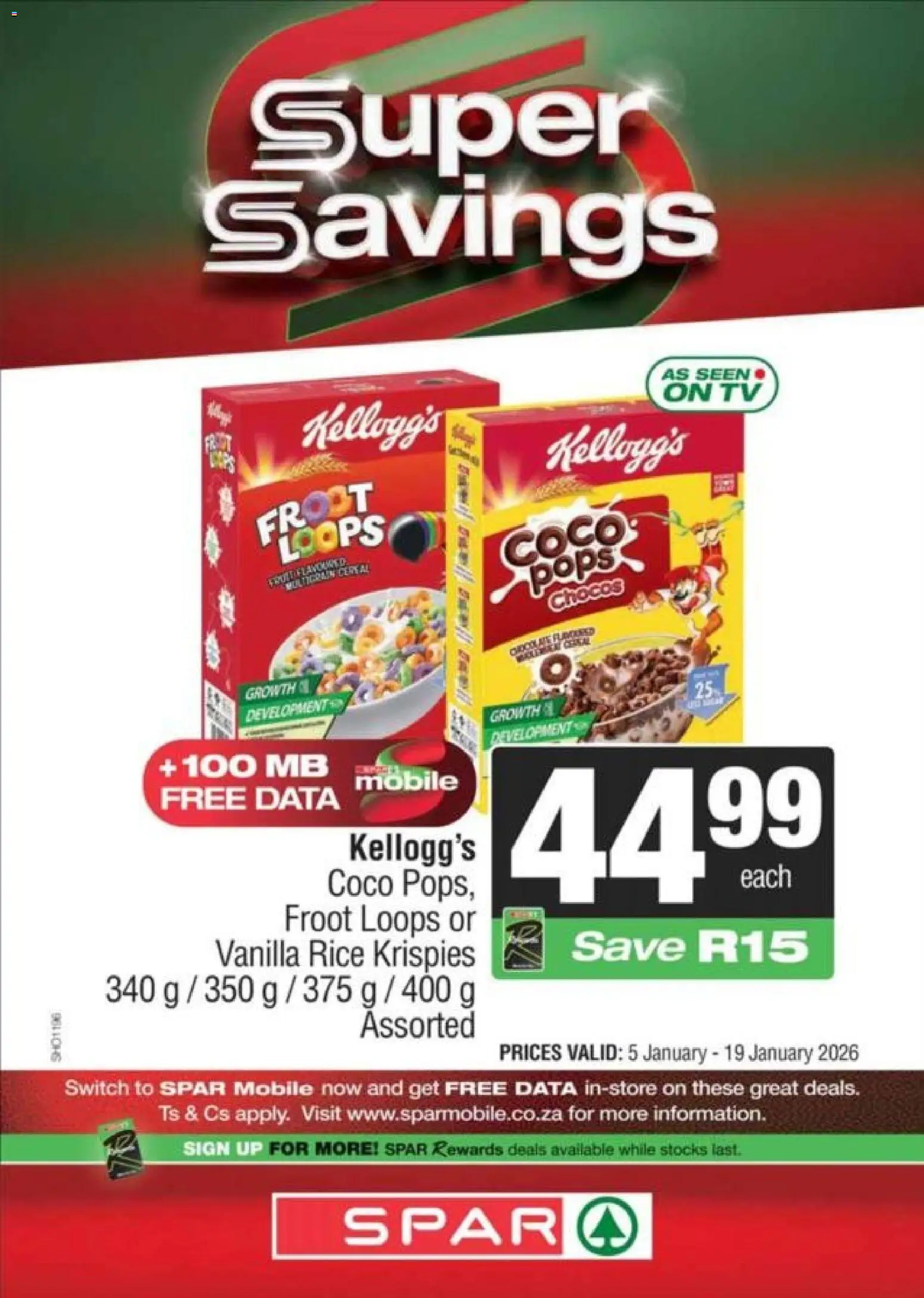 New Spar catalogue – valid from 05.01.2026 | Page: 10 | Products: Data, TV, Switch, Rice