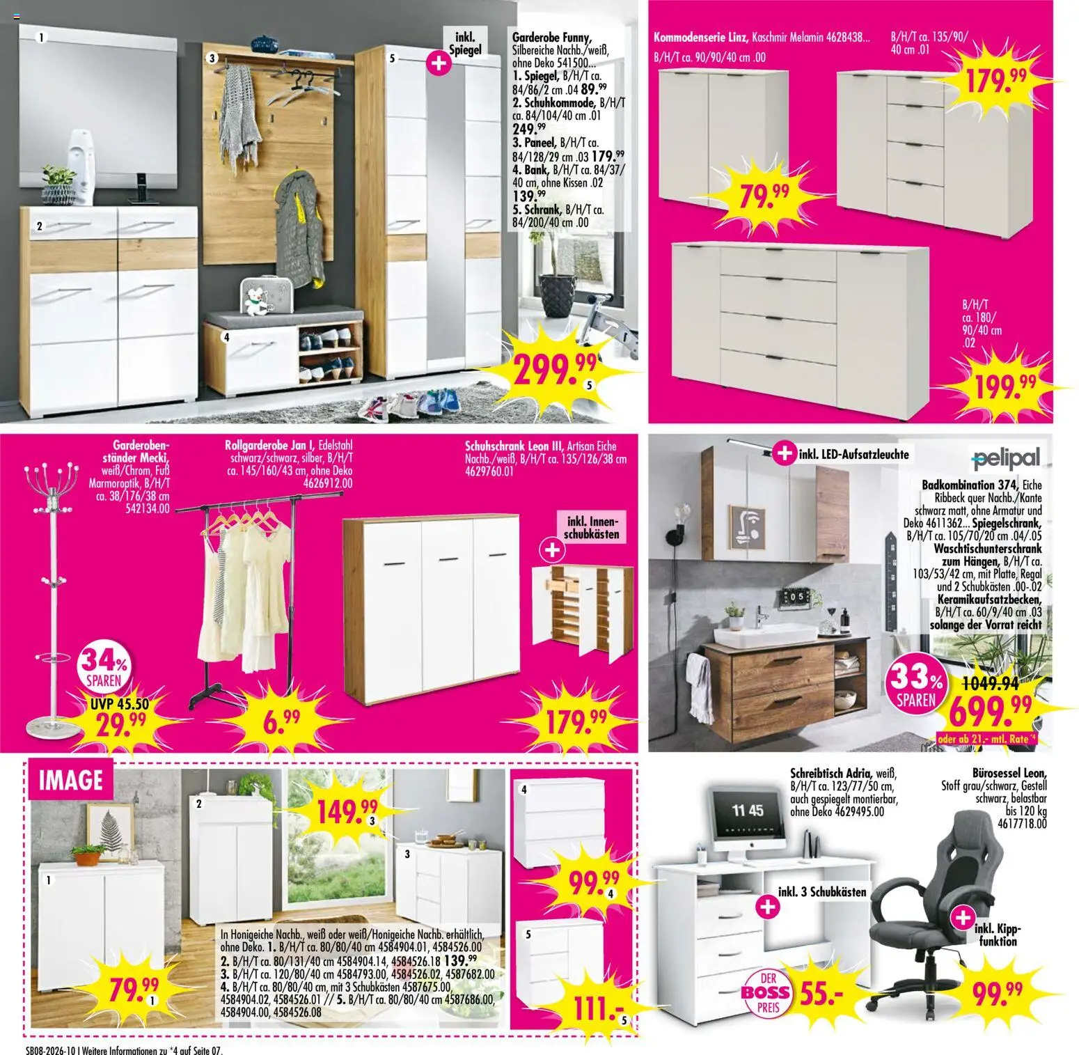 SB Möbel Boss Prospekt 	 – gültig ab 14.02.2026 | Seite: 10 | Produkte: Kissen, Regal, Spiegel, Armatur