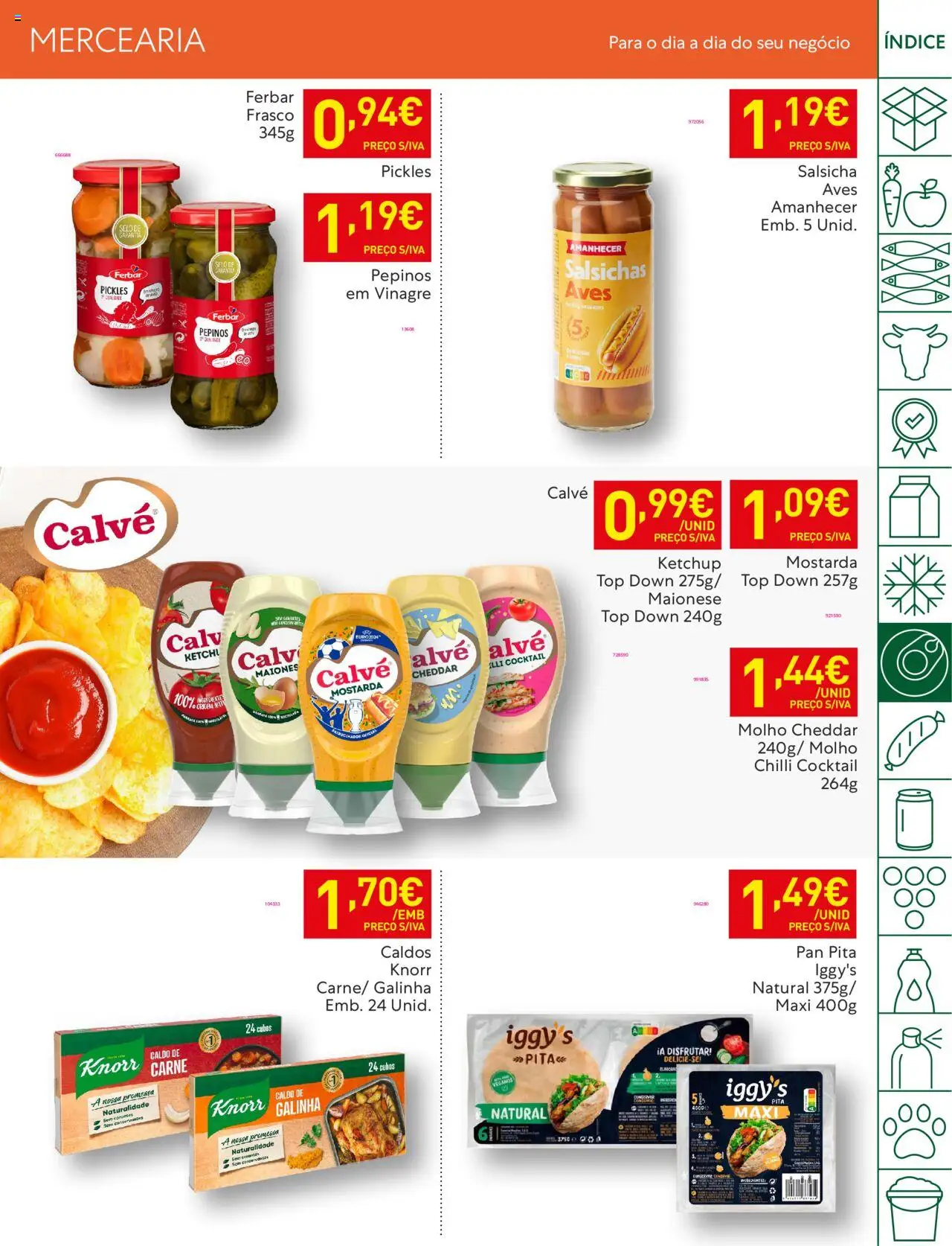 Recheio folheto │ válido de 19.08.2025 | Página: 25 | Produtos: Top, Knorr, Carne, Pepinos