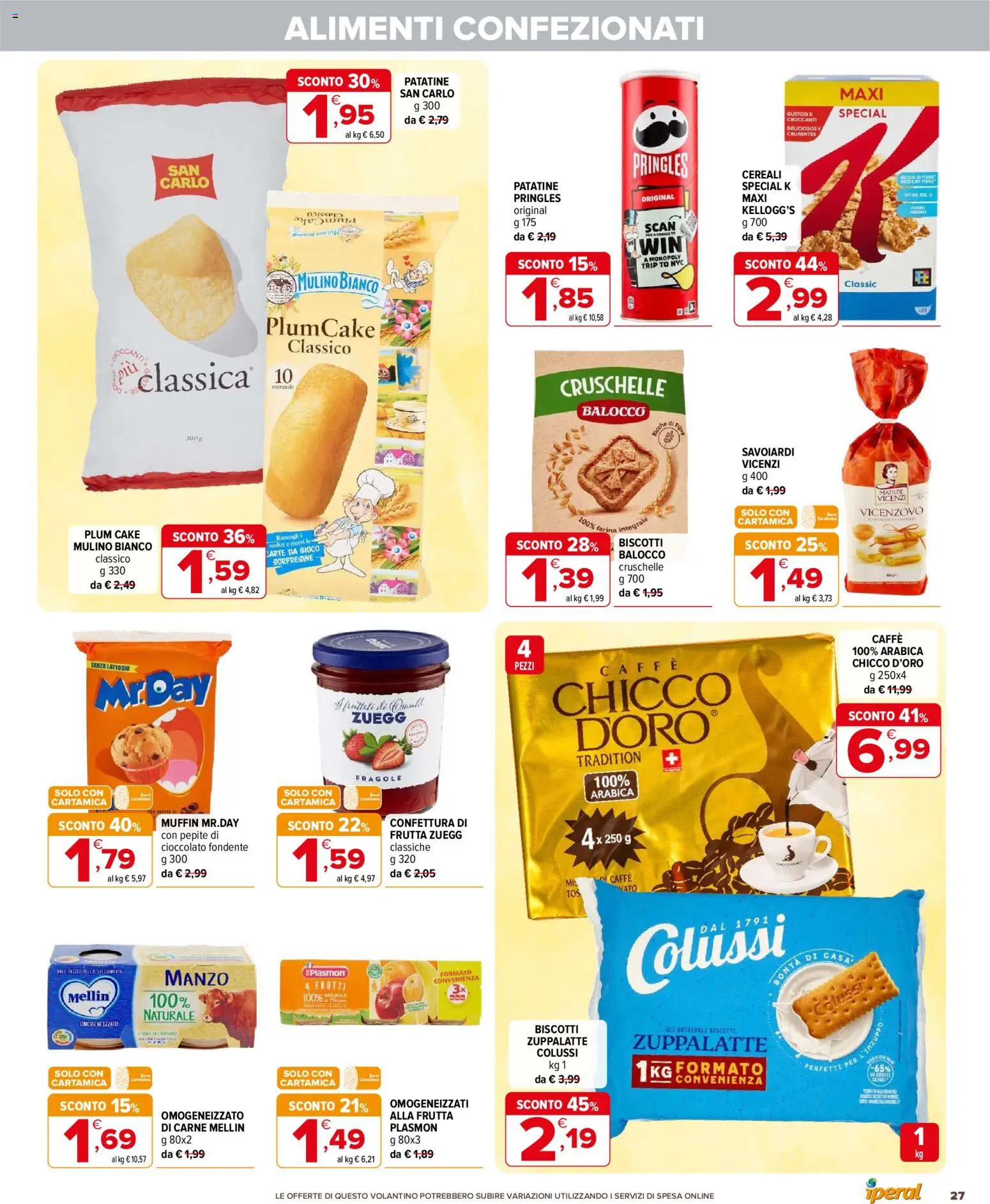 Volantino Iperal del 11.12.2025 | Pagina: 27 | Prodotti: Cioccolato, Fragole, Gioco, Savoiardi
