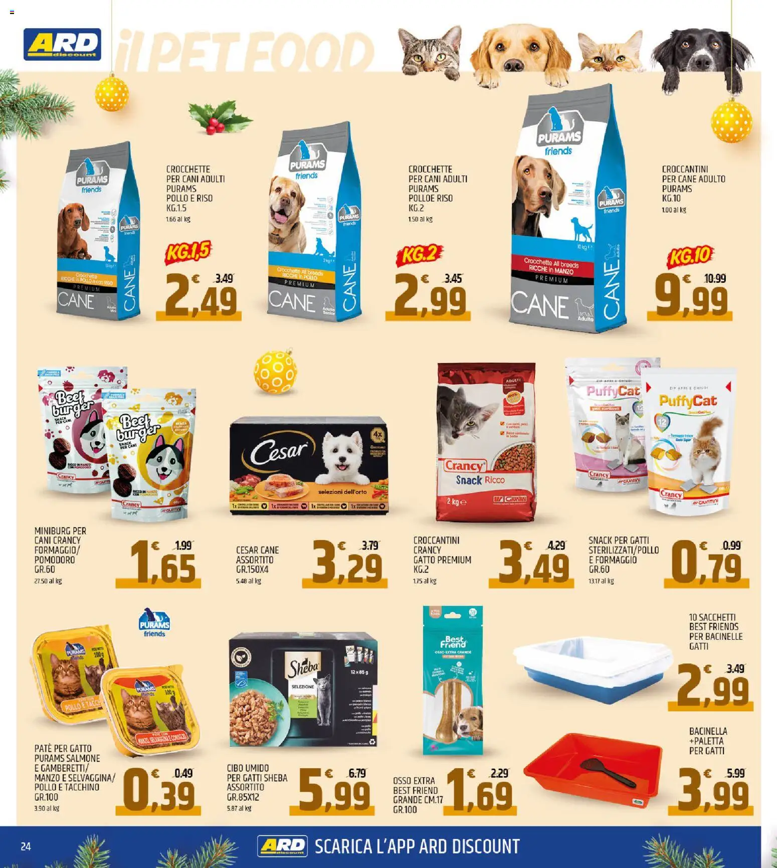 Volantino ARD Discount del 11.12.2025 | Pagina: 24 | Prodotti: Paletta, Manzo, Tacchino, Pomodoro