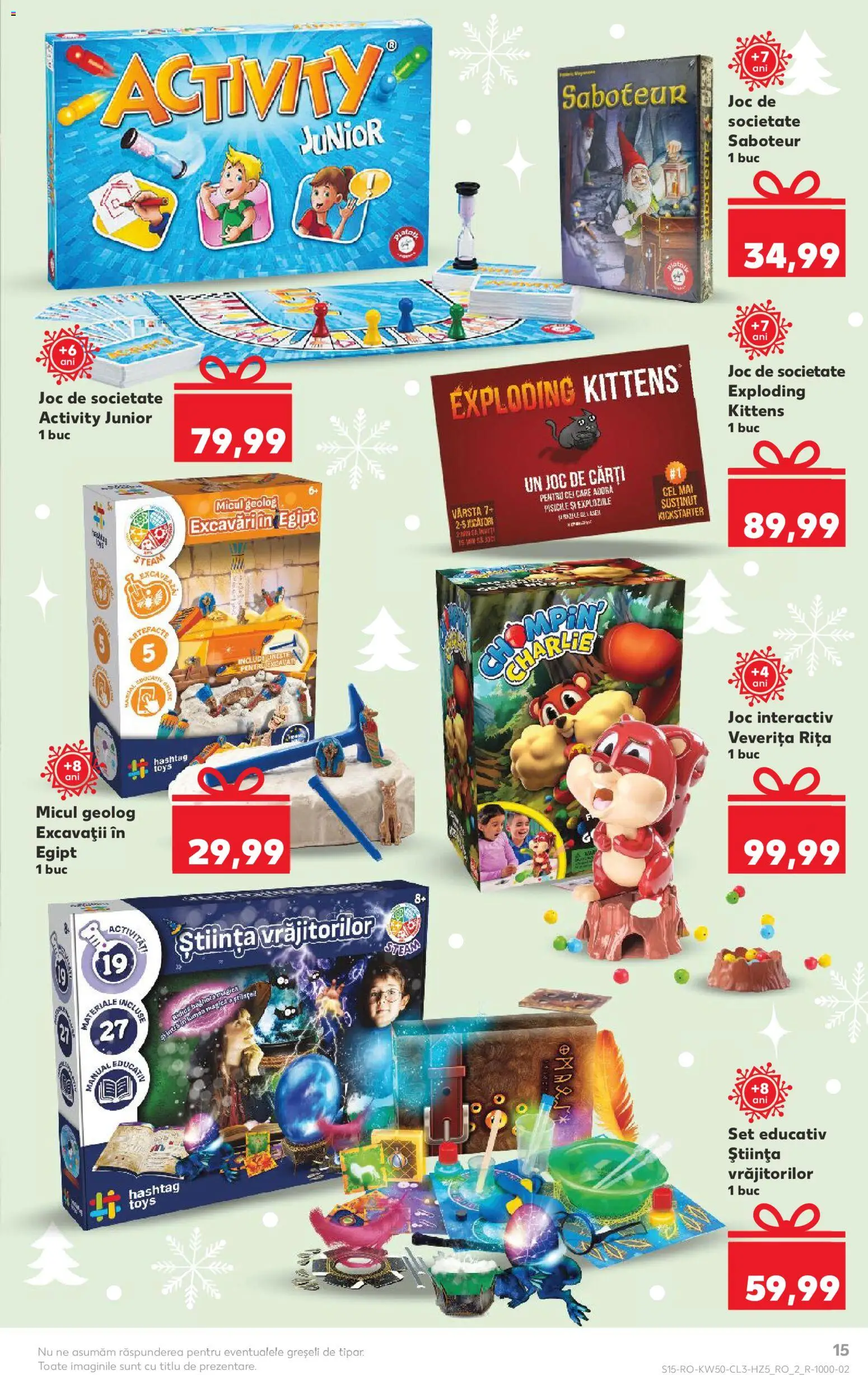 Noul catalog Kaufland – valabil de la 08.12.2025 | Pagină: 15 | Produse: Joc, Cărți