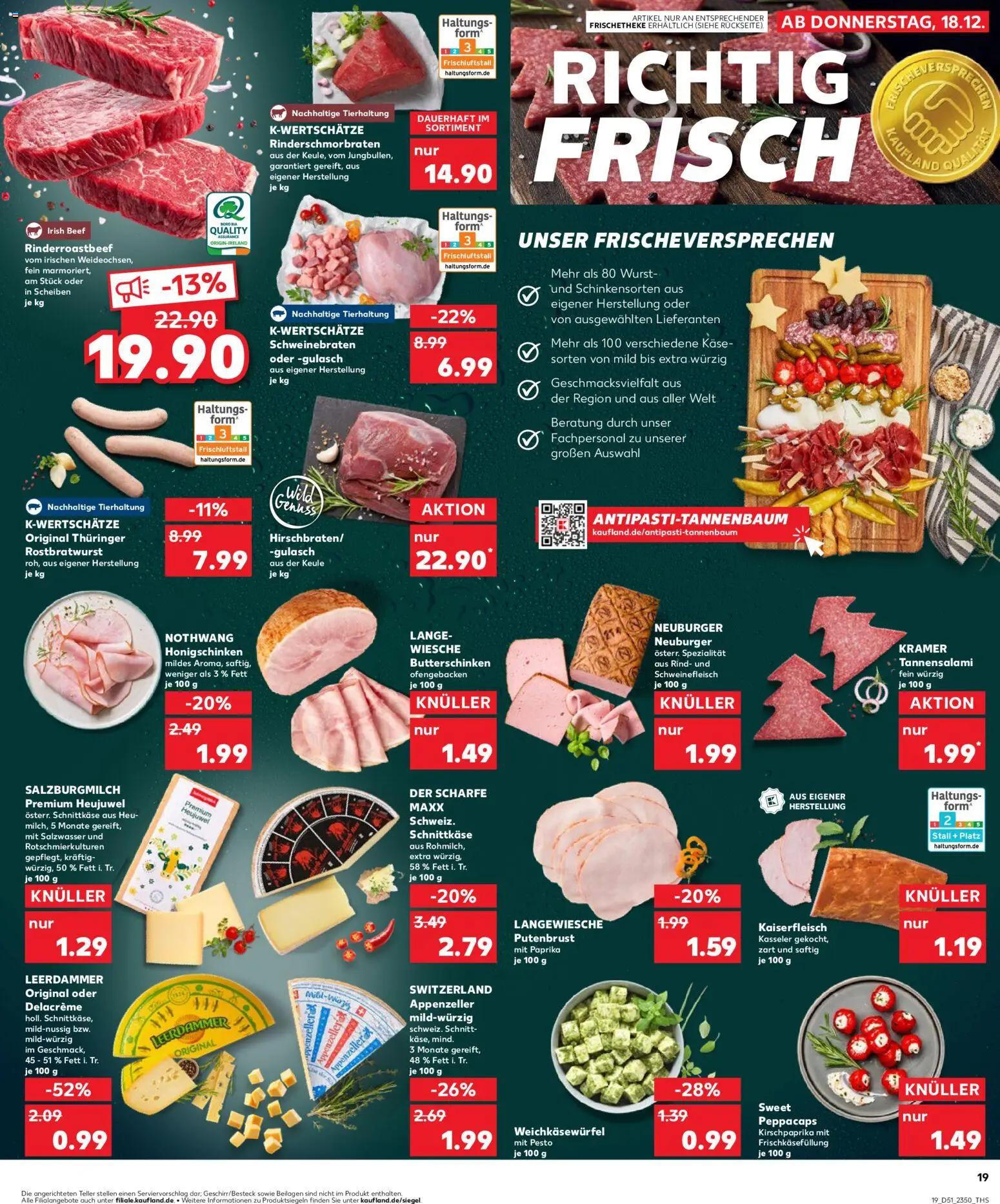 Kaufland prospekt Völklingen	 – gültig ab 21.12.2025 | Seite: 19 | Produkte: Butter, Käse, Wurst, Schweinefleisch