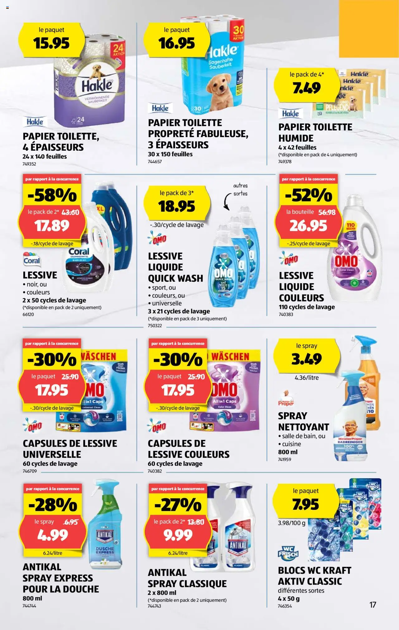 Aldi Prospectus ab 14.08.2025 | Seite: 17 | Produkte: Toilette, Dusche
