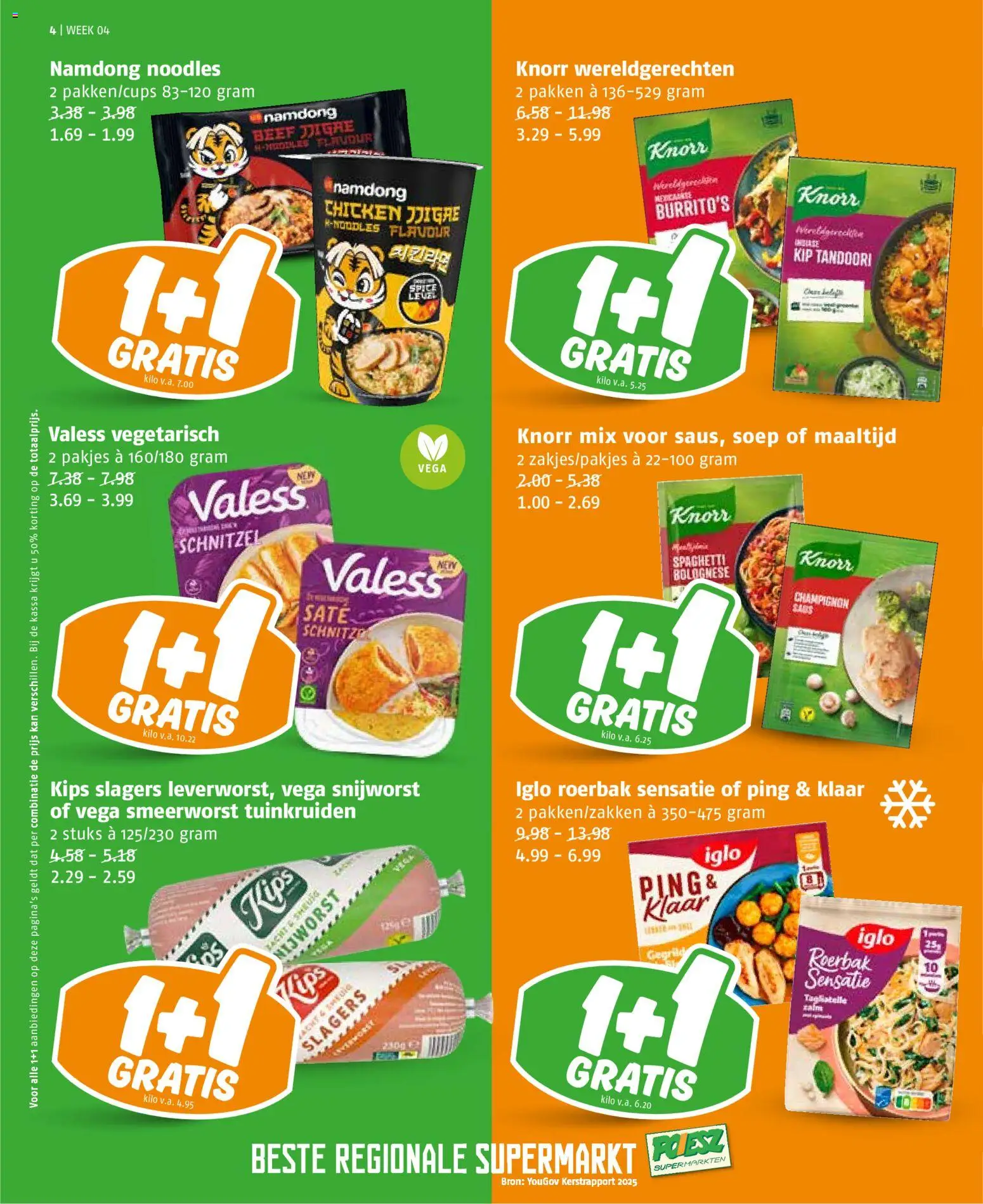 {H1} | Pagina: 4 | Producten: Champignon, Kan, Zalm, Schnitzel