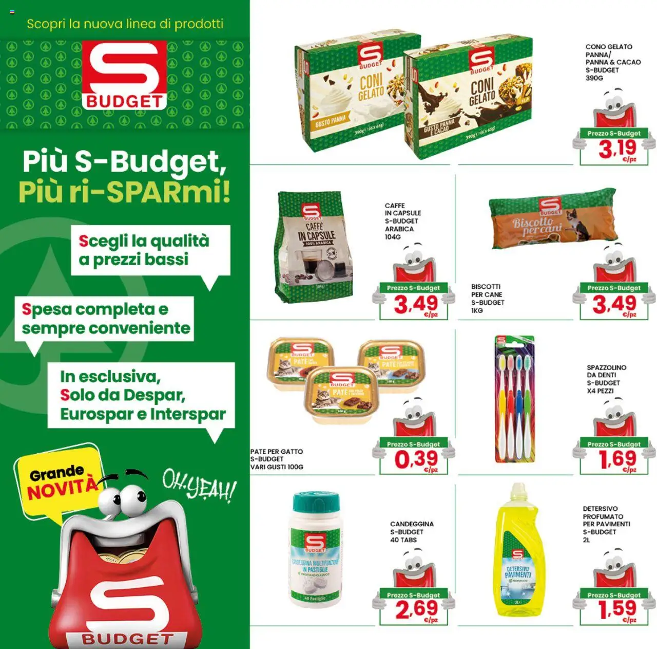 Volantino Interspar del 04.08.2025 | Pagina: 35 | Prodotti: Caffè, Spazzolino, Panna, Cacao