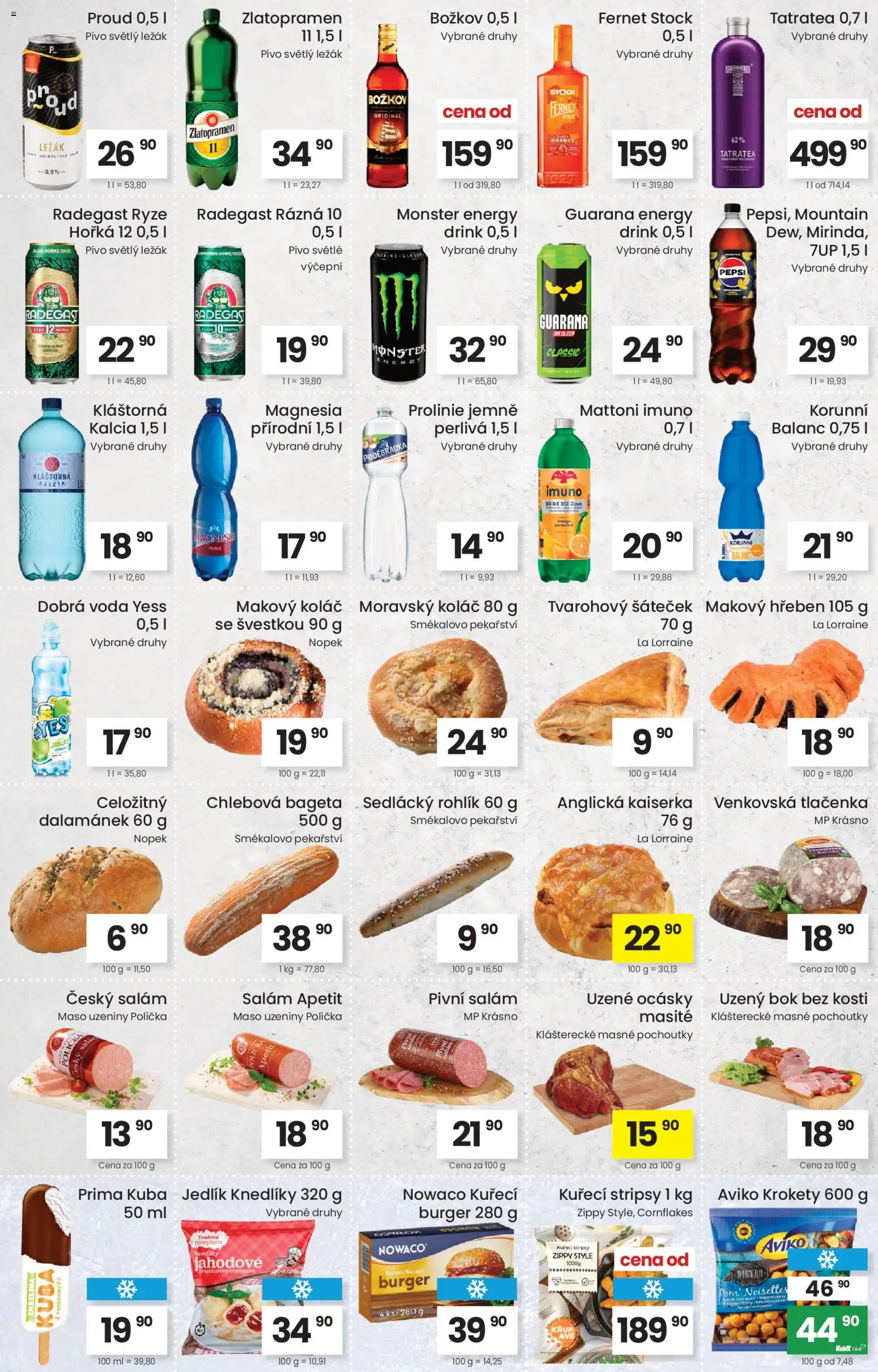 Kubík leták od 03.03.2026 | Strana: 3 | Produkty: Cornflakes, Kaiserka, Kuřecí stripsy, Tatratea