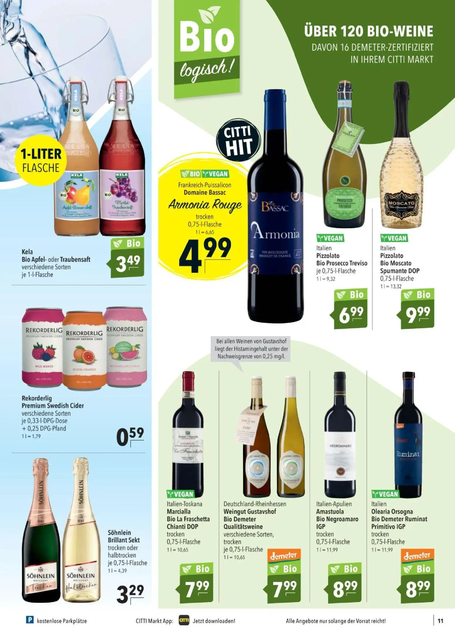 CITTI tilbudsavis – gyldig fra 14.01.2026 | Side: 11 | Produkter: Vin, Cider, Prancha