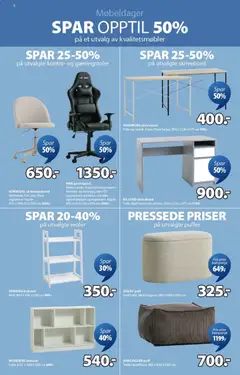 Forhåndsvisning av JYSK - Kundeavis gyldig fra 09.02.2026 | Side: 2 | Produkter: Gown, Puff, Skrivebord