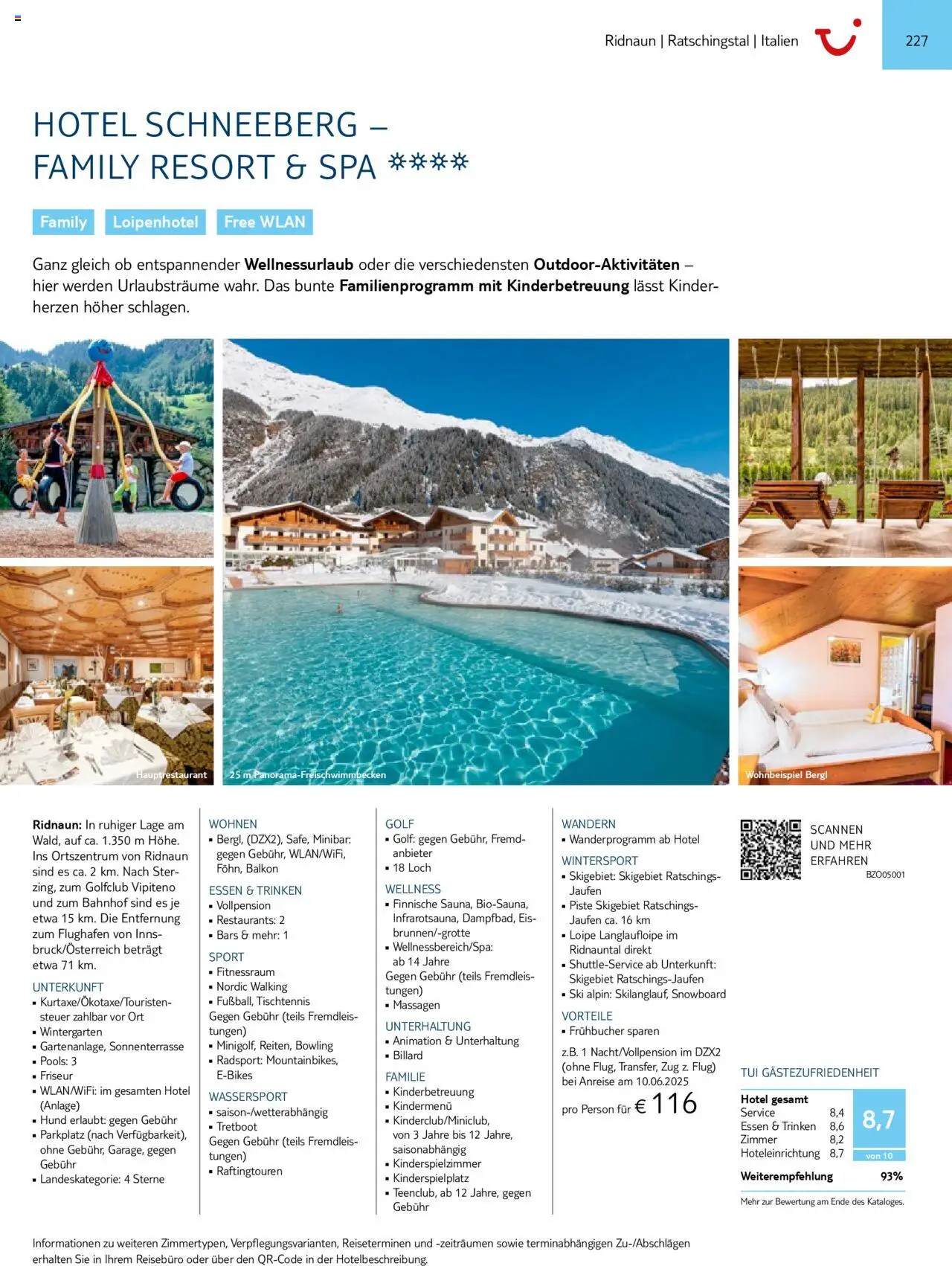 TUI Prospekt 	 – gültig ab 01.11.2024 | Seite: 227 | Produkte: Walking, Ski, Snowboard, Eis