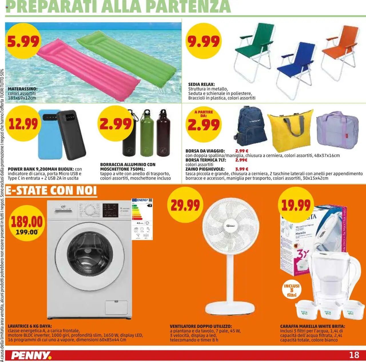 Volantino PENNY del 17.07.2025 | Pagina: 18 | Prodotti: Telecomando, Borsa da viaggio, Anello, Alluminio