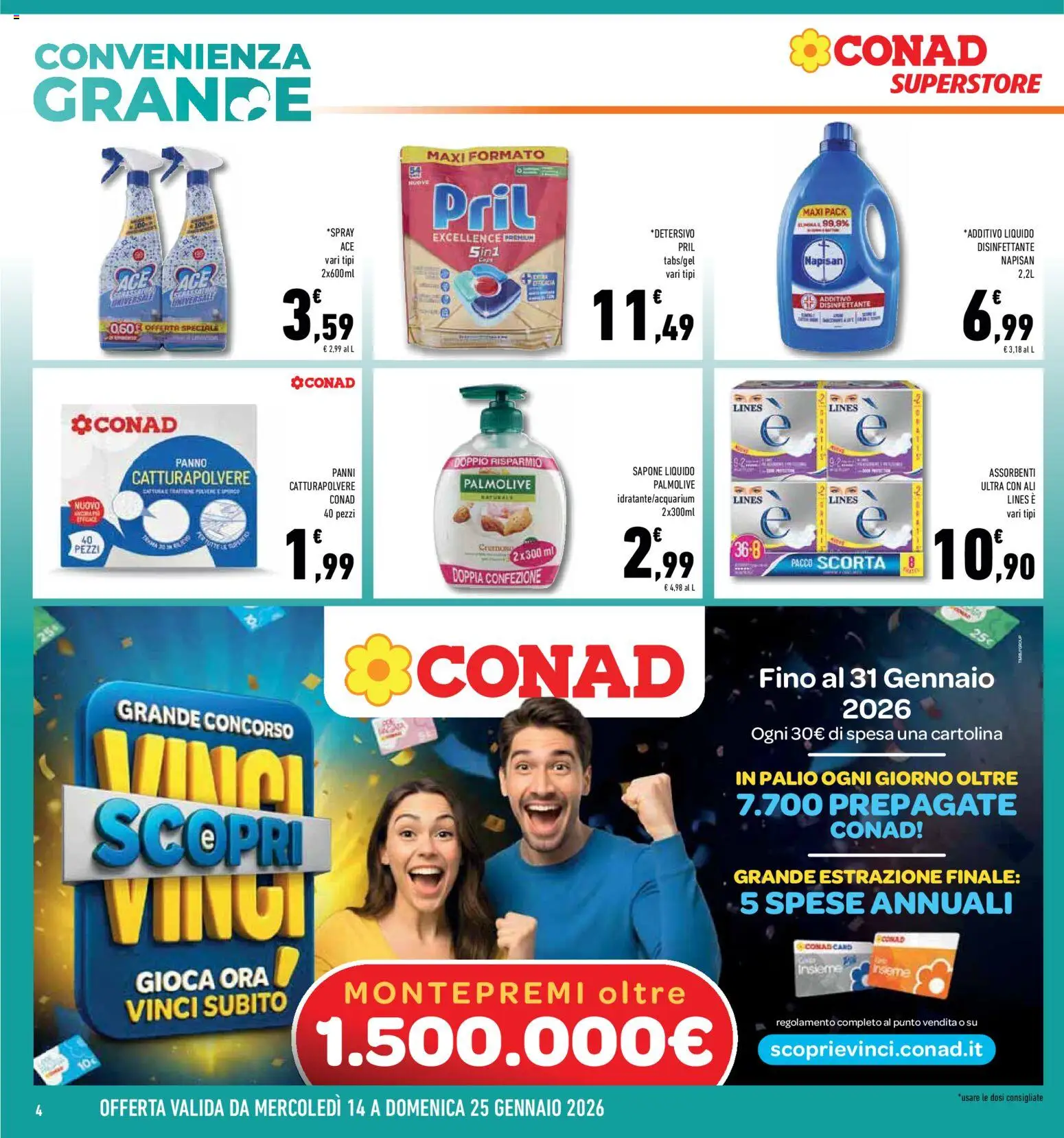 Volantino Conad del 14.01.2026 | Pagina: 4 | Prodotti: Sapone