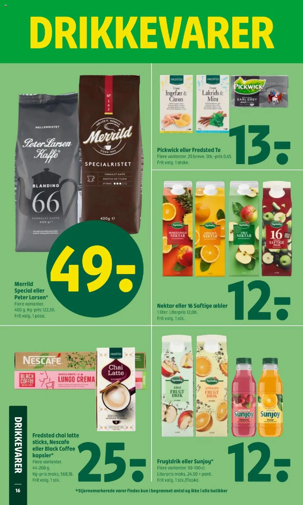 Coop 365 Tilbudsavis gyldig fra 07.08.2025 | Side: 18 | Produkter: Kaffe, Juice, Te, Lakrids