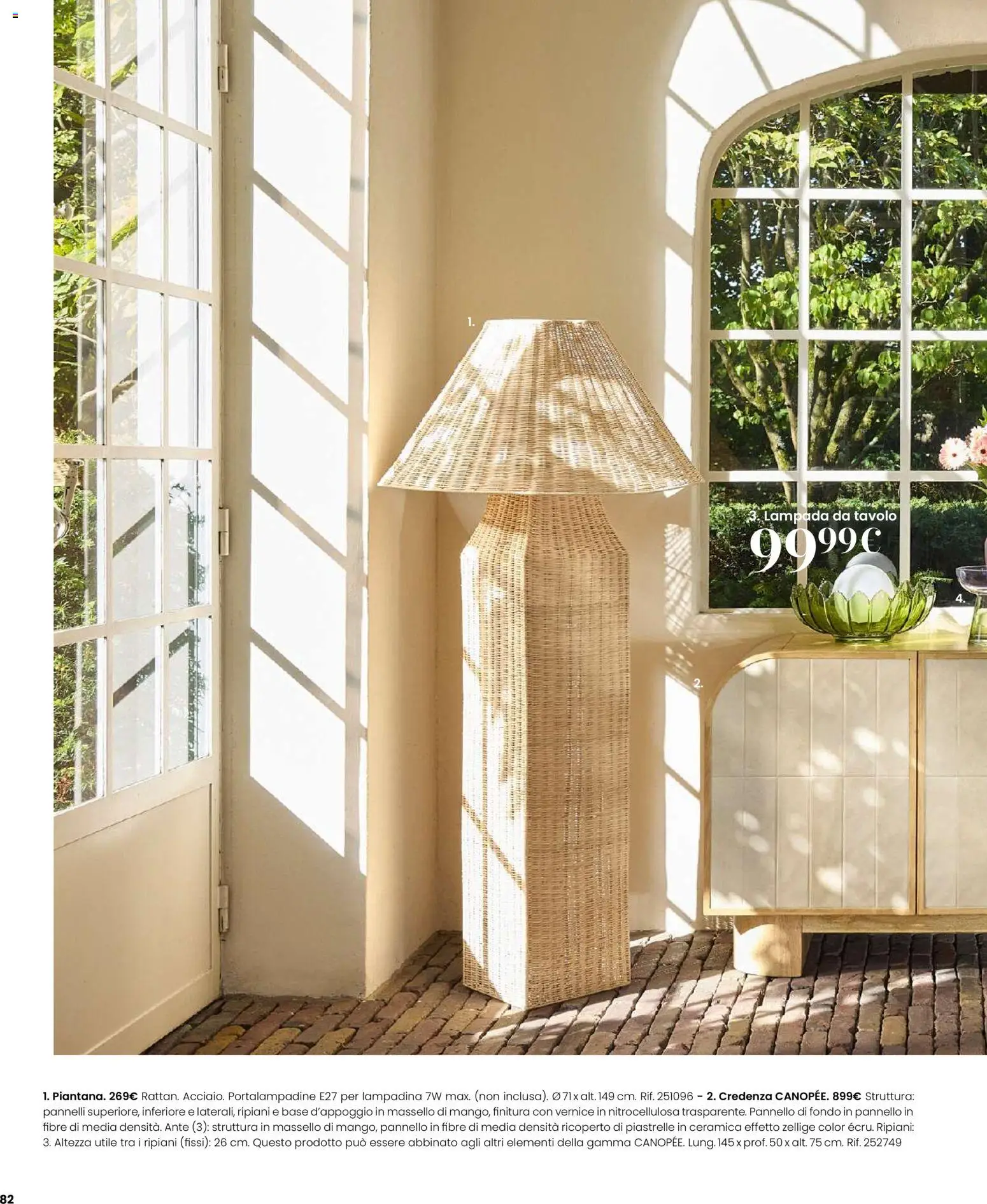 Volantino Maisons du Monde del 12.02.2026 | Pagina: 82 | Prodotti: Piastrelle, Tavolo, Credenza, Lampada