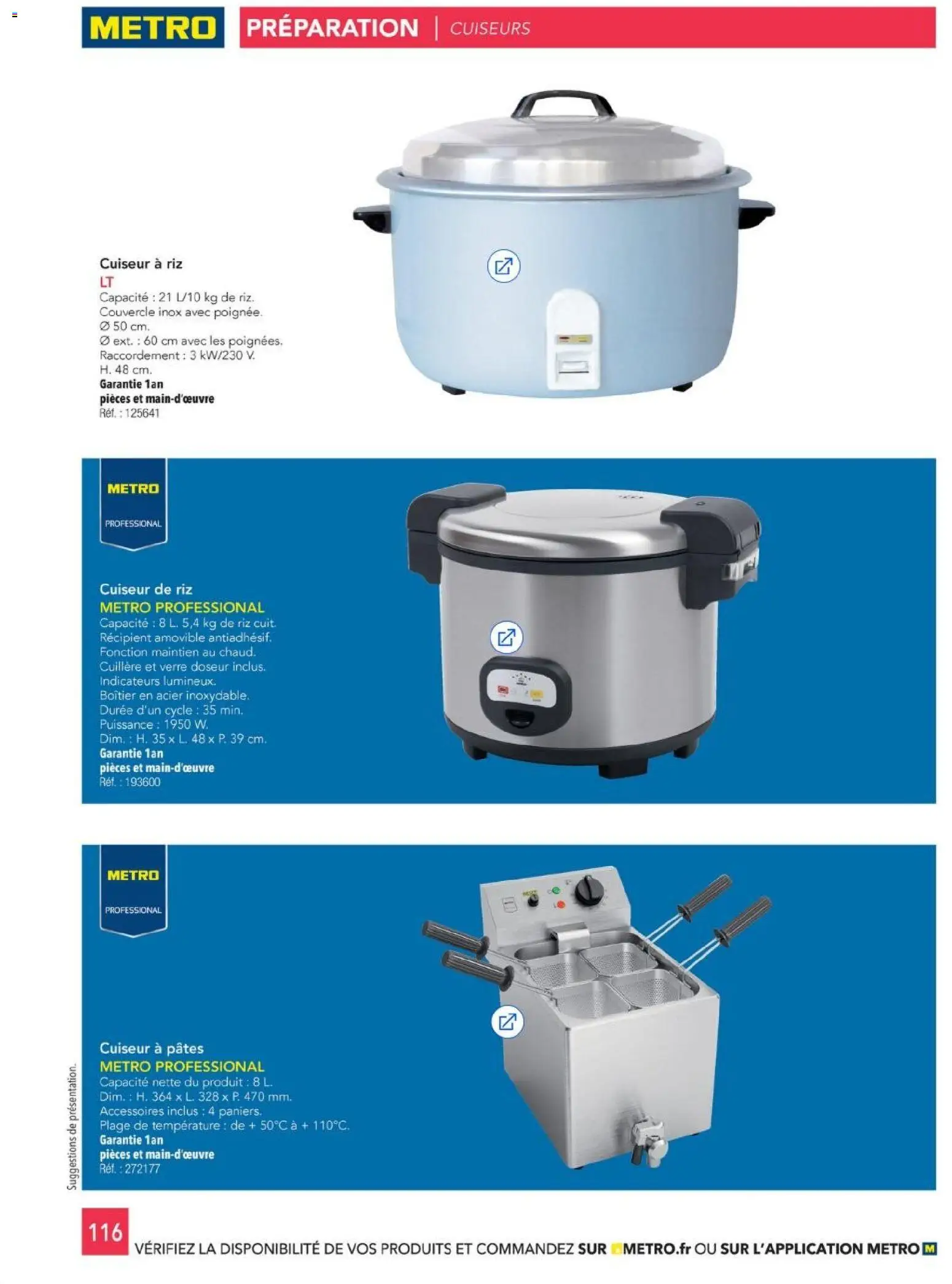 {H1} | Page: 116 | Produits: Cuiseur, Riz, Pâtes