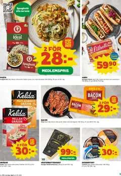 Coop Daglivs reklamblad aktuell från 25.08.2025 | Sida: 5 | Produkter: Varmkorv, Bacon, Galler, Makaroner