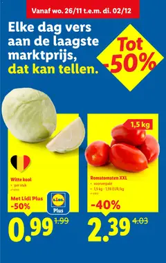Witte kool, per stuk - Voorbeeld van een folder van Lidl, geldig van 24.11.2025 | Pagina: 4