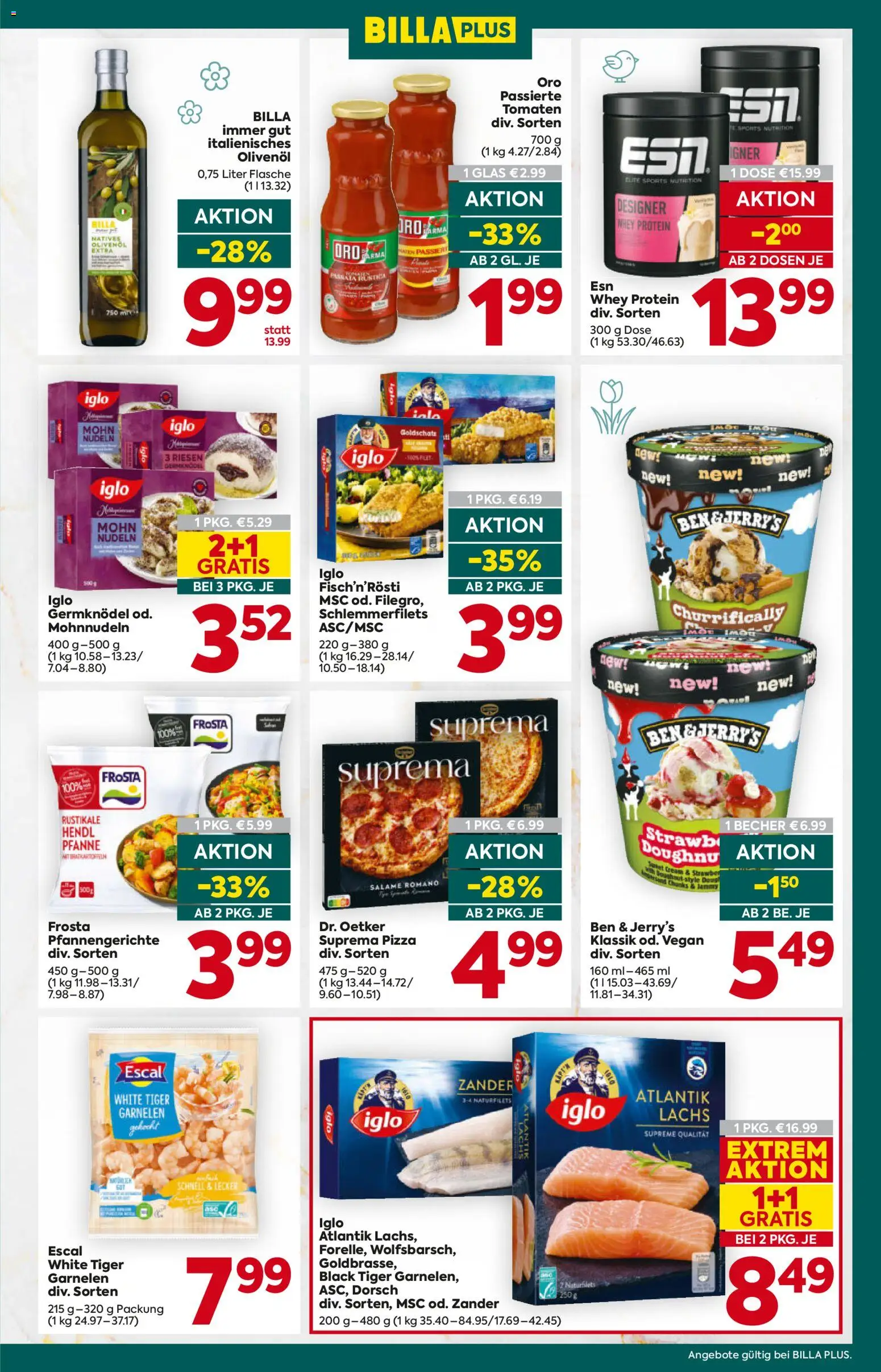 Billa Plus Flugblatt gültig ab 05.03.2026 | Seite: 11 | Produkte: Pizza, Tomaten, Nudeln