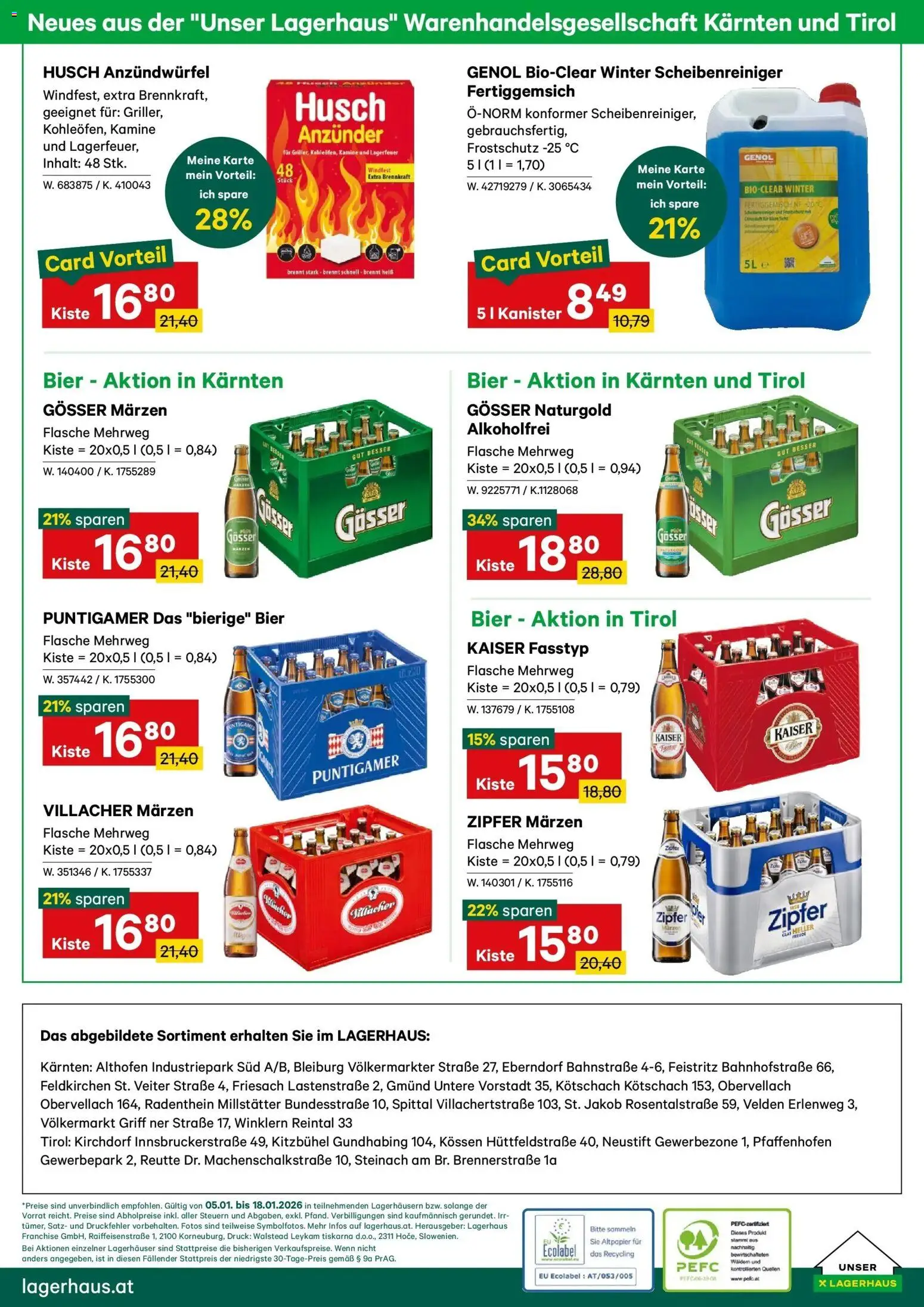 Lagerhaus Wochenangebote gültig ab 05.01.2026 | Seite: 6 | Produkte: Bier