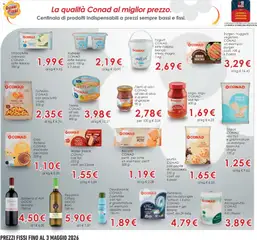 Anteprima del volantino Deodorante CONAD Essentiae vari tipi e grammature, Deodorante CONAD Essentiae vari tipi e grammature un esempio: delicato spray 150 ml valido a partire dal 11.02.2026 | Pagina: 13 | Prodotti: Prosciutto Crudo, Cioccolato, Deodorante, Alici