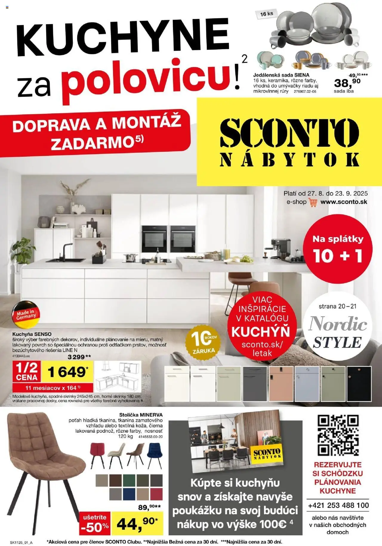 Sconto nábytok leták │ platný od 27.08.2025 | Strana: 1 | Produkty: Nábytok, Kuchyňa