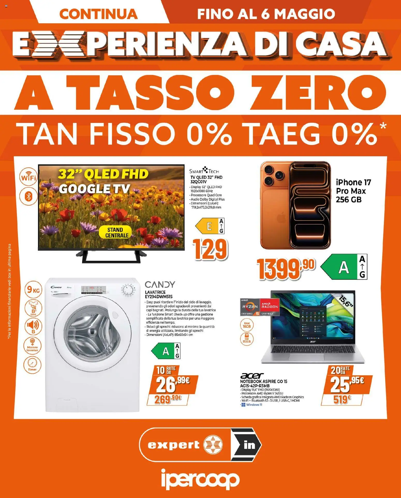 Volantino Ipercoop del 23.04.2026 | Pagina: 1 | Prodotti: Notebook, Iphone, TV, Audio