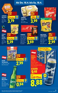 Lidl Flugblatt - Eisenstadt, Ebenfurth, Mattersburg ab 16.04.2026 gültig | Seite: 11 | Produkte: Bier, Bananen