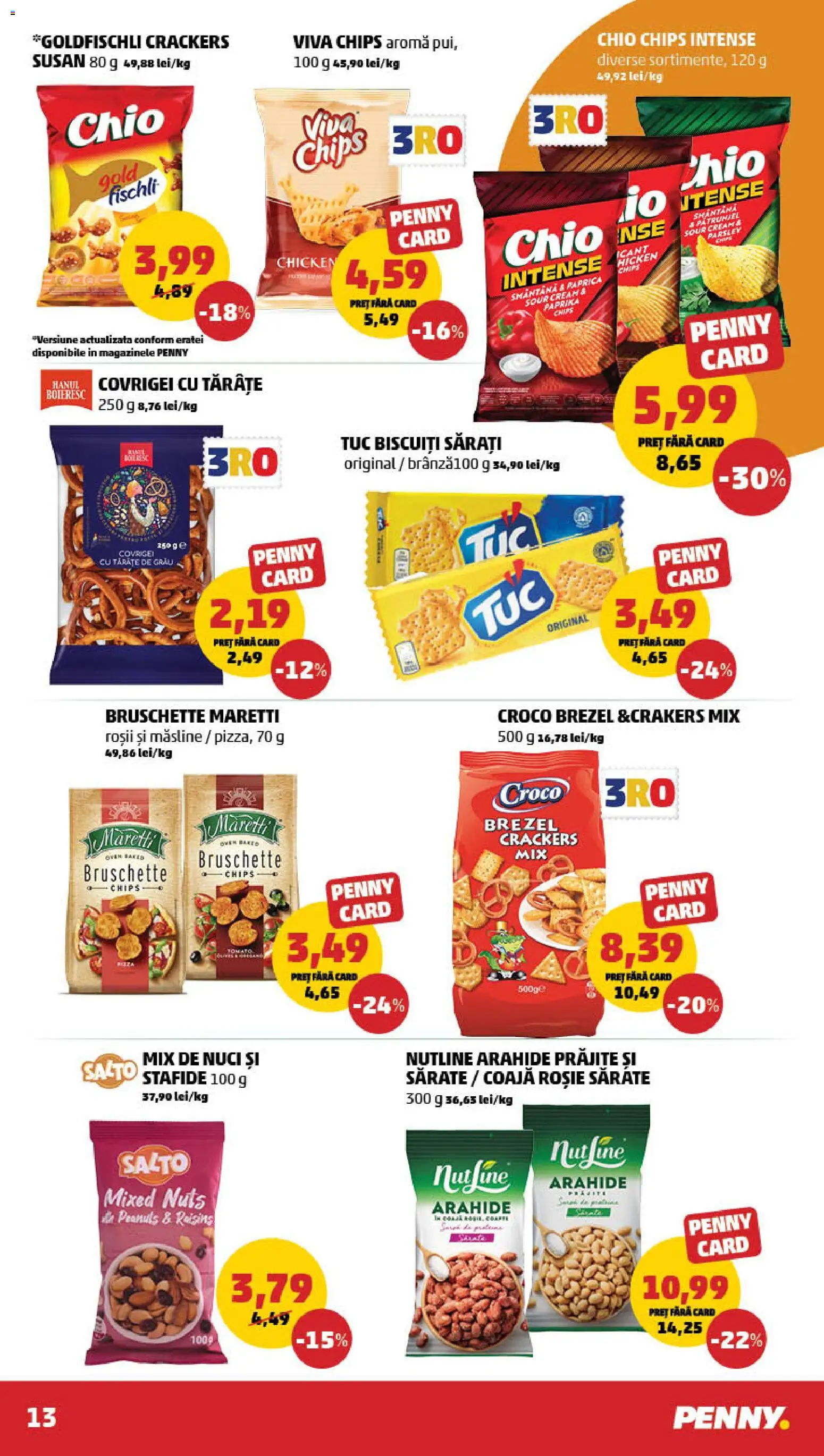 Noul catalog PENNY – valabil de la 21.01.2026 | Pagină: 13 | Produse: Hacıyatmaz Kedi Oyuncağı, Covrigei, Smântână, Stafide