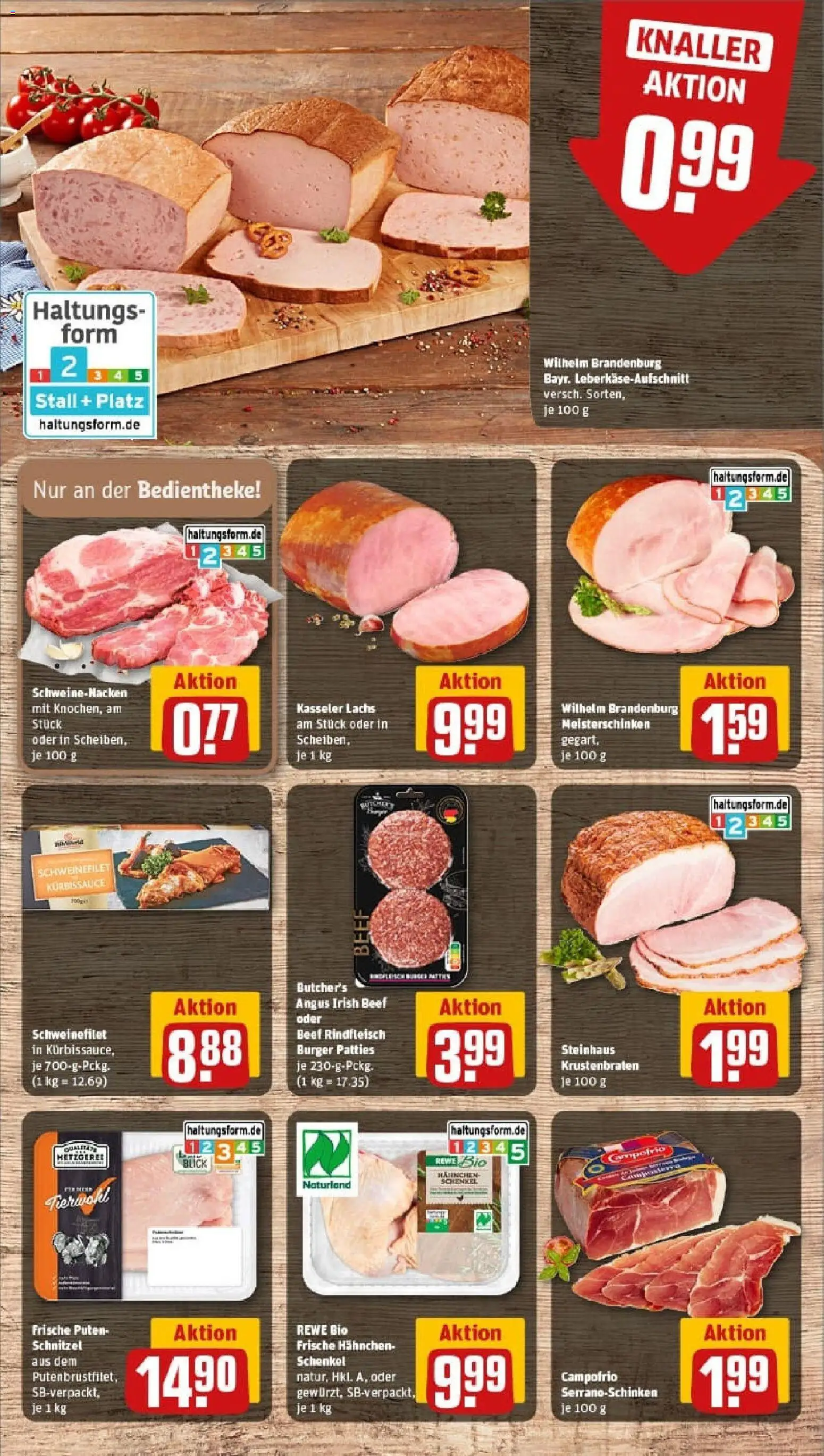 Rewe prospekt Wiesbaden	 – gültig ab 26.10.2025 | Seite: 10 | Produkte: Burger, Schweinenacken, Krustenbraten, Lachs