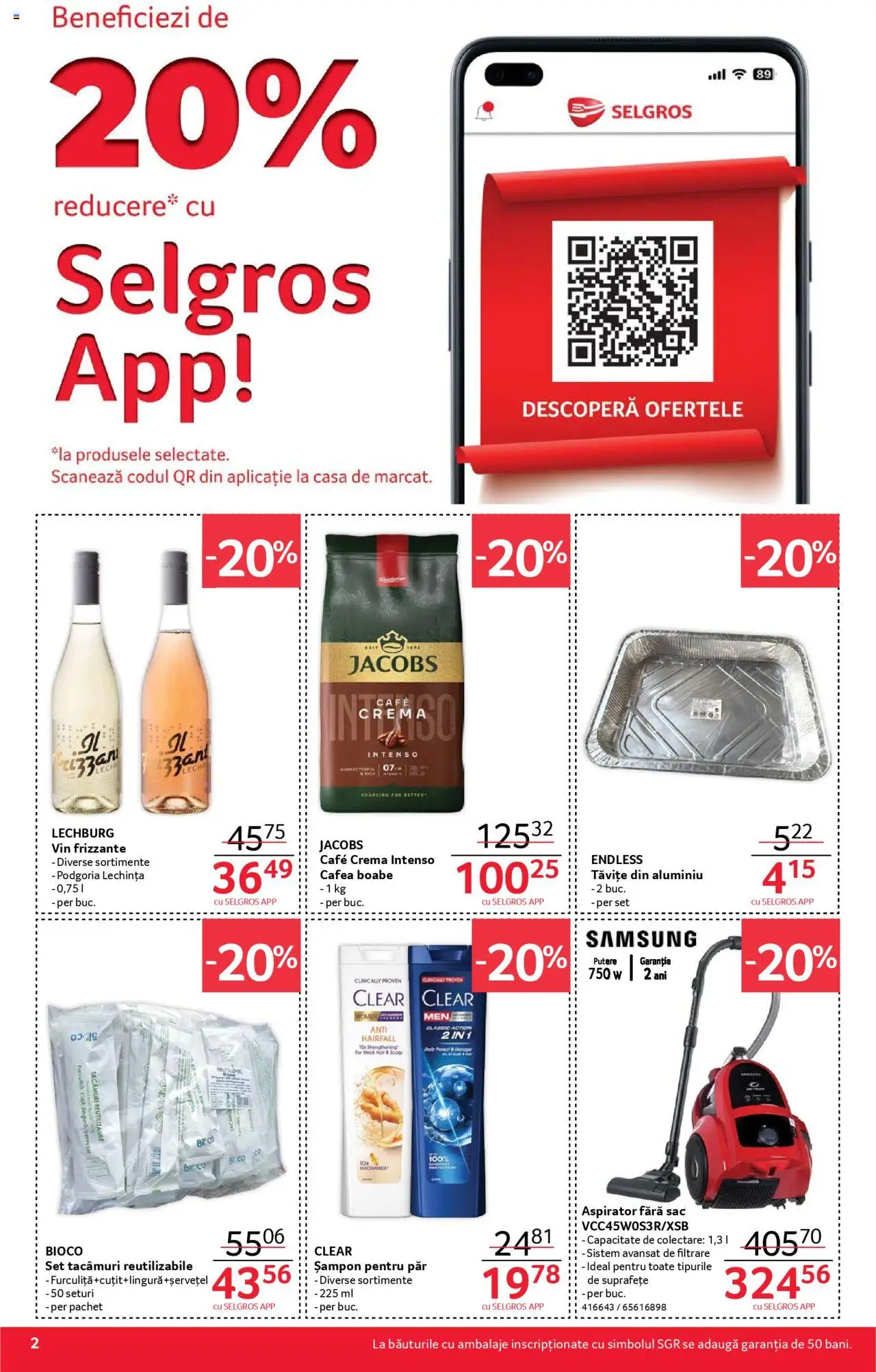 Catalog Selgros - Food – valabil de la 22.08.2025 | Pagină: 2 | Produse: Aspirator, Köpek çiti, Cafea, Toplu Oyuncaklar