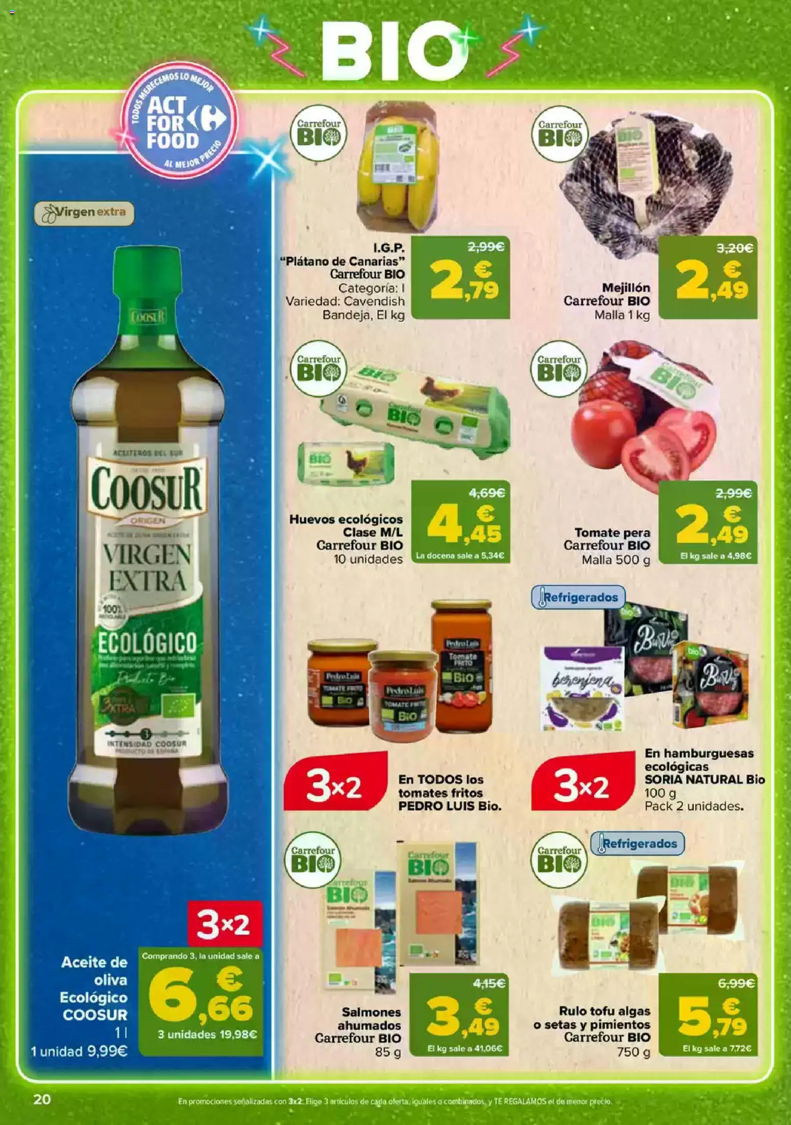 Carrefour folleto │ válido desde el 23.04.2026 | Página: 20 | Productos: Huevos, Aceite, Tomates, Té