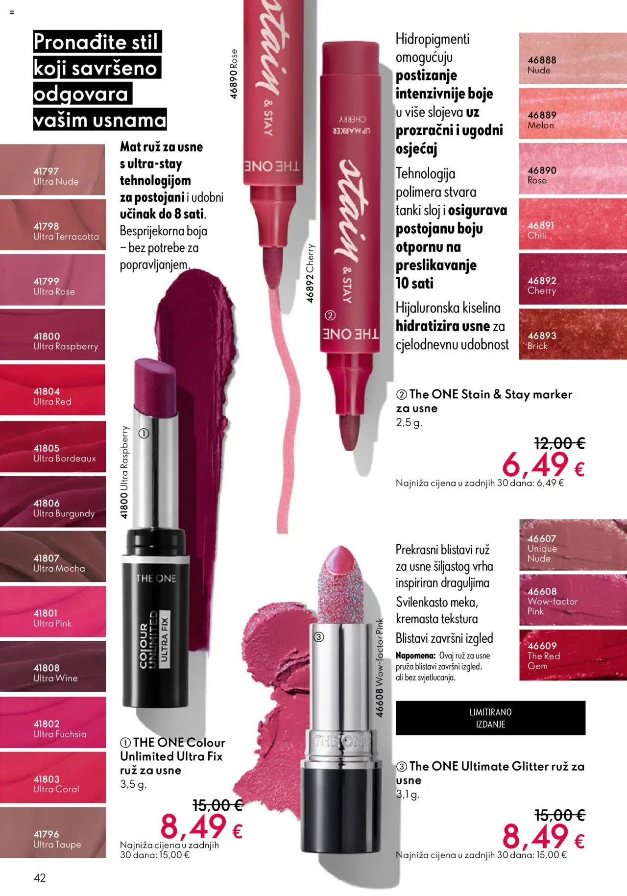 Oriflame katalog | vrijedi od 08.10.2025 | Stranica: 42 | Proizvodi: Ruž