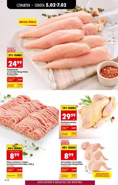 Pogląd oferty "Mięso mielone z indyka na kotlety Kraina Mięs, 500 g, Mięso mielone z indyka na kotlety" - ważna od 05.02.2026 | Strona: 32