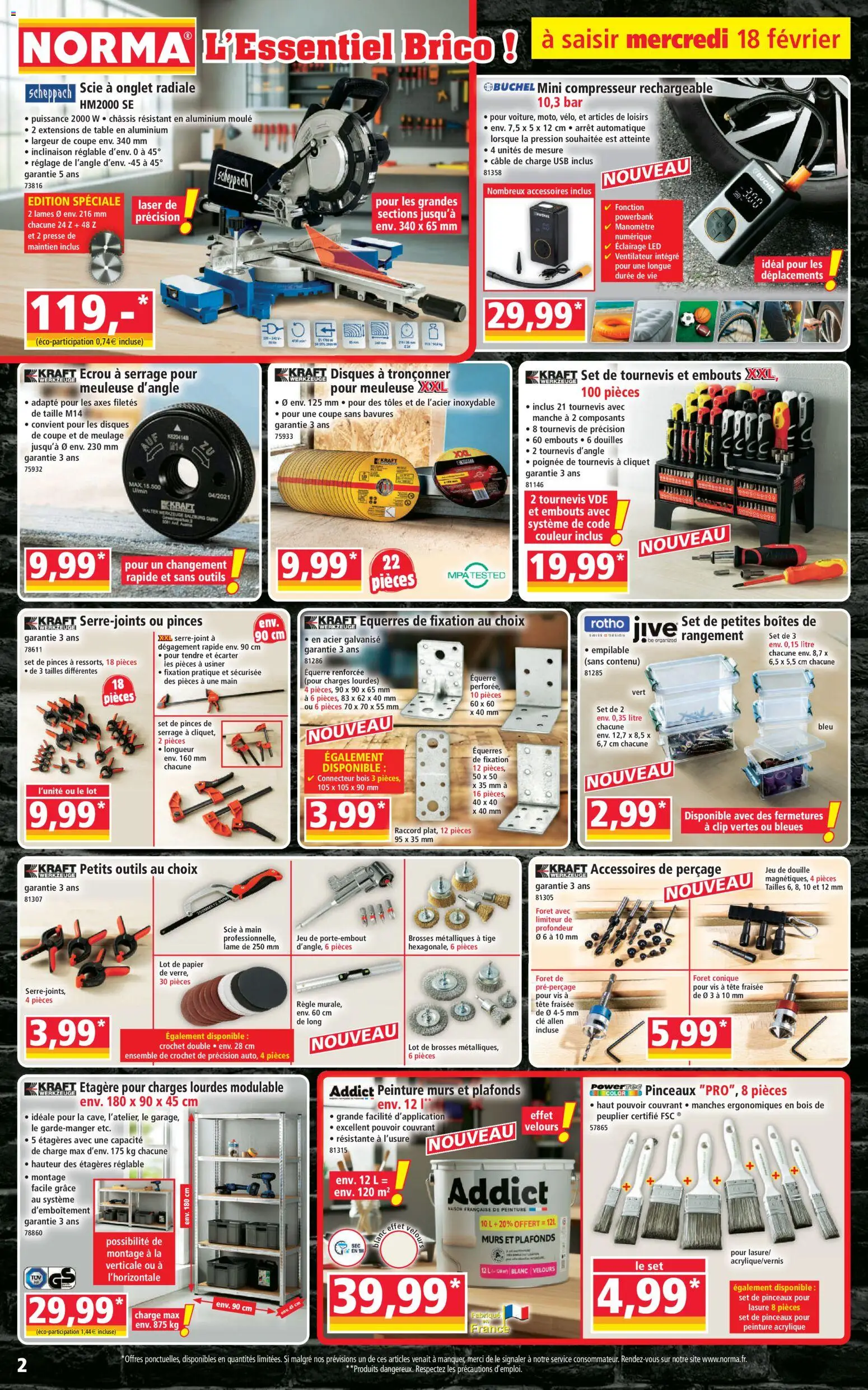 {H1} | Page: 2 | Produits: Règle, Tournevis, Compresseur, Ventilateur