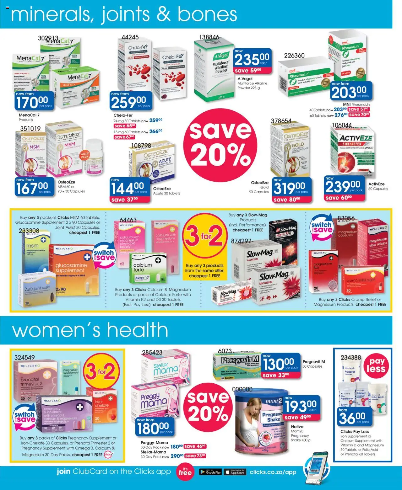 New Clicks catalogue – valid from 08.10.2025 | Page: 32 | Products: Iron, Powder, Switch