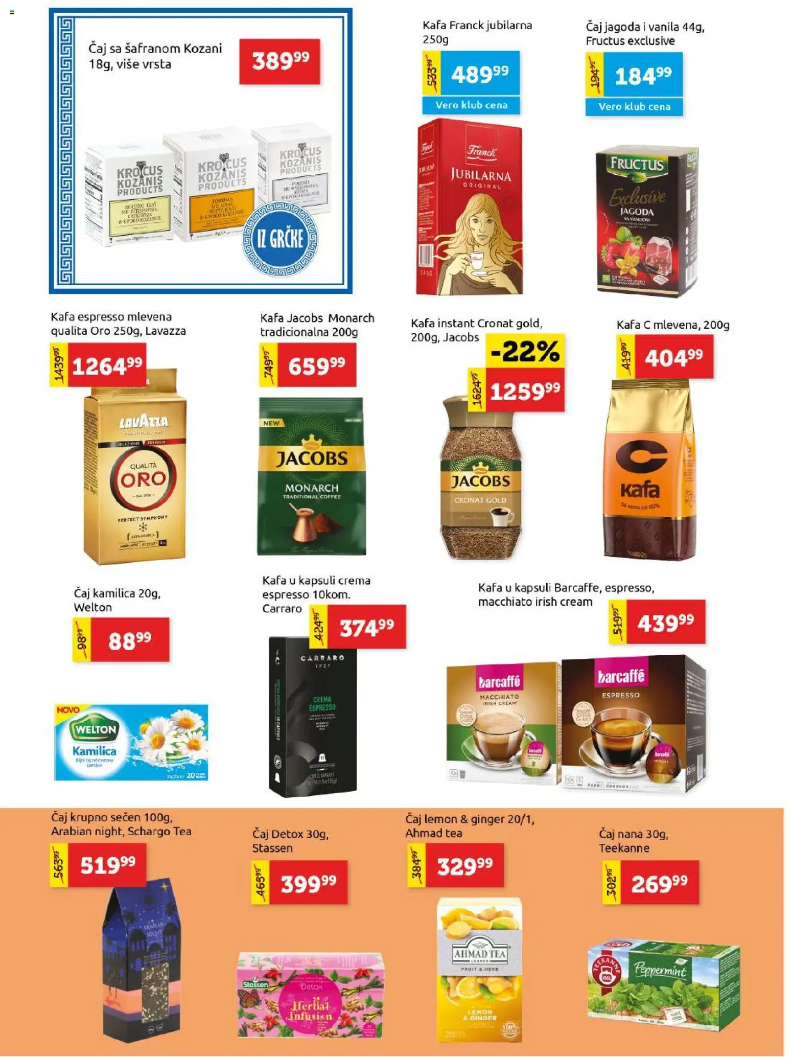 SuperVERO katalog - važi od 13.11.2025 | Strana: 14 | Proizvode: Jagoda, Teekanne, Lavazza, Čaj