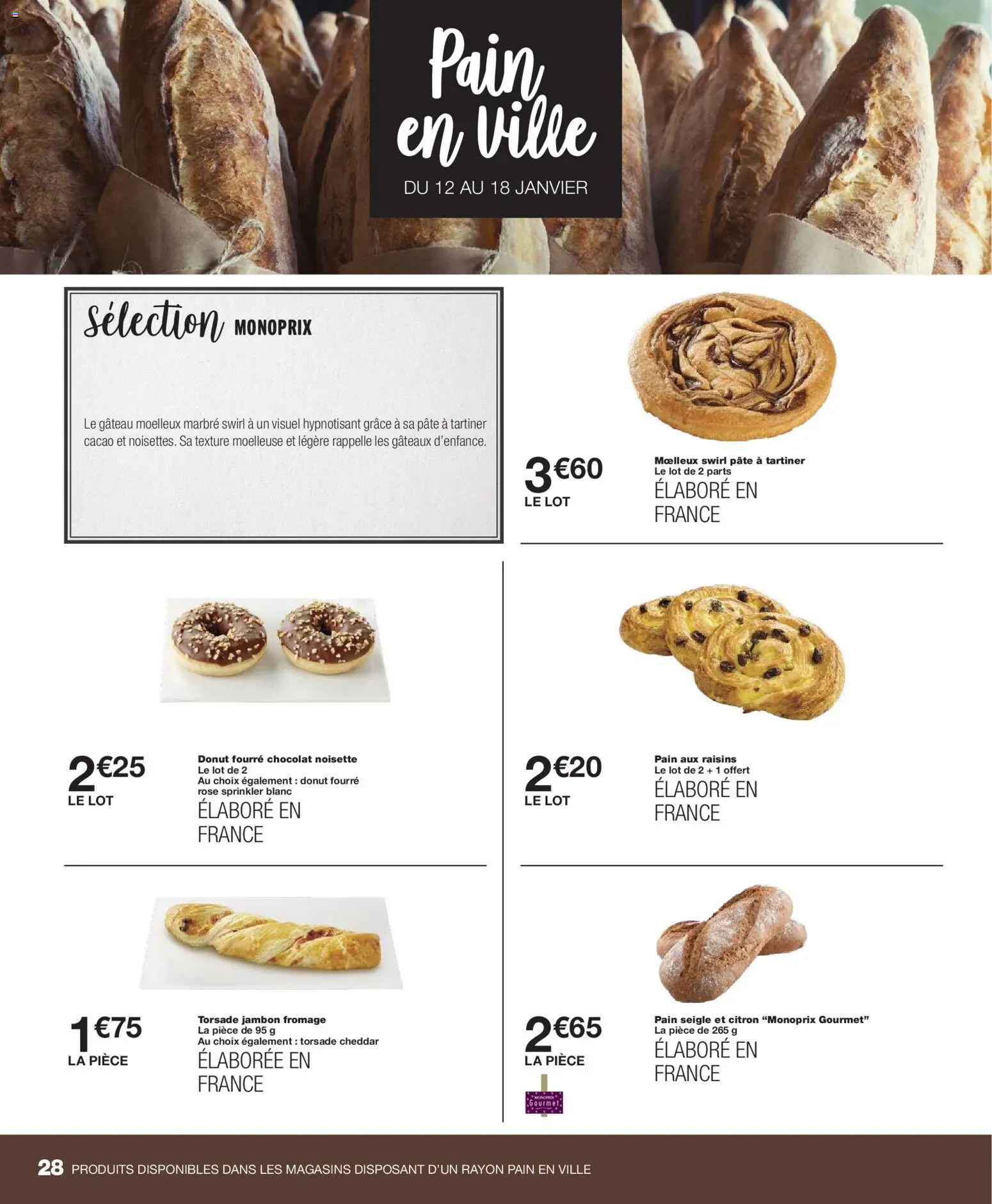 {H1} | Page: 28 | Produits: Citron, Noisette, Fromage, Cheddar