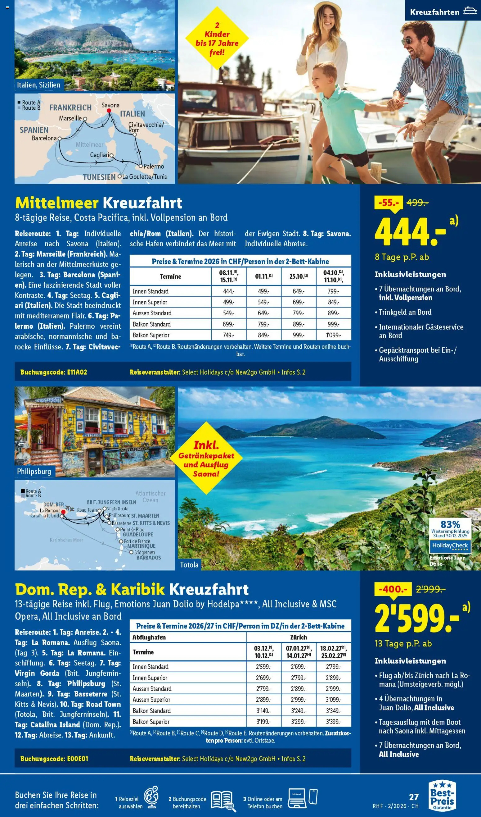 Lidl Aktionen Reisen Februar – gültig ab 28.01.2026 | Seite: 27 | Produkte: Röcke, Telefon