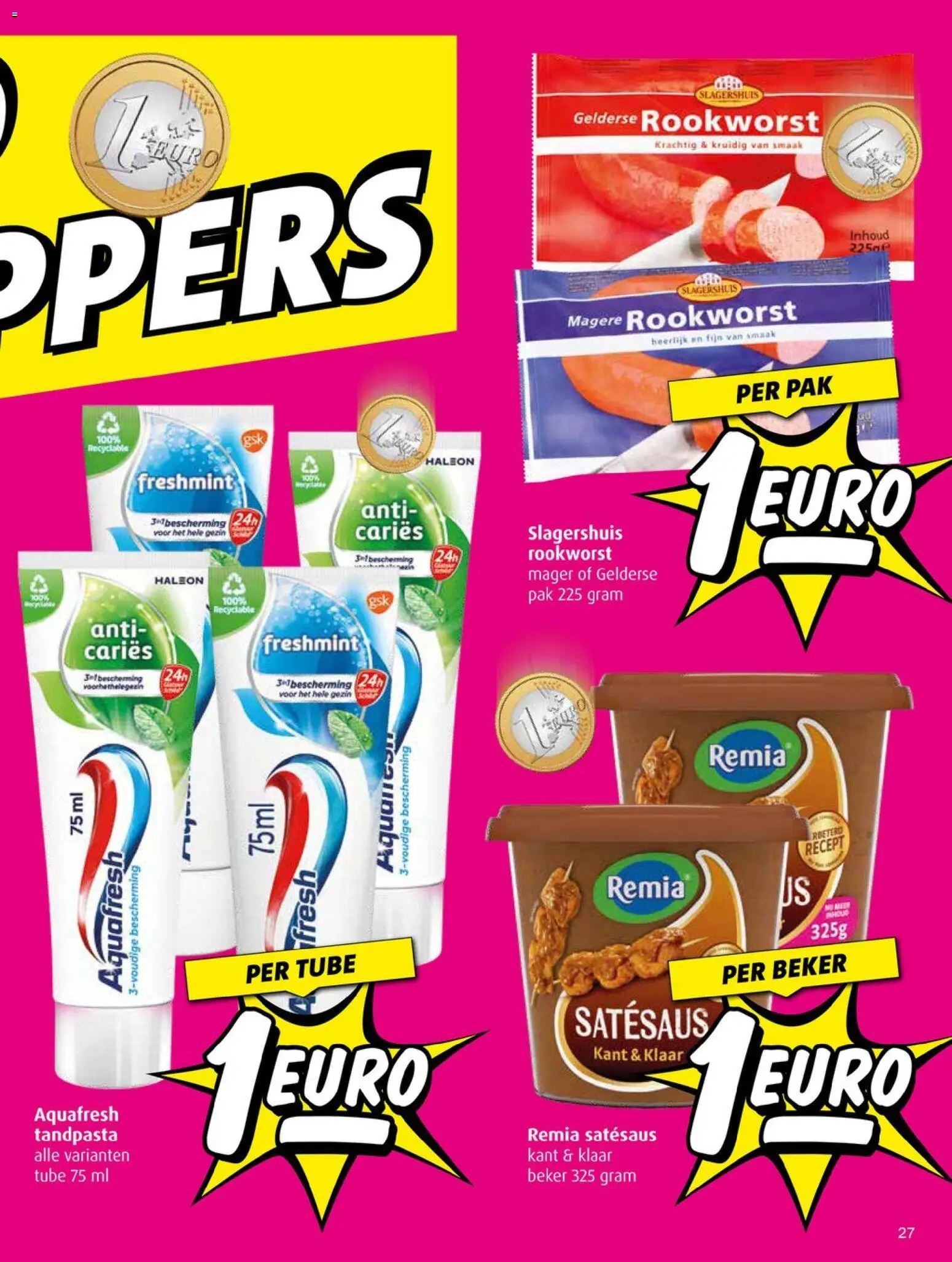 {H1} | Pagina: 27 | Producten: Tandpasta, Beker