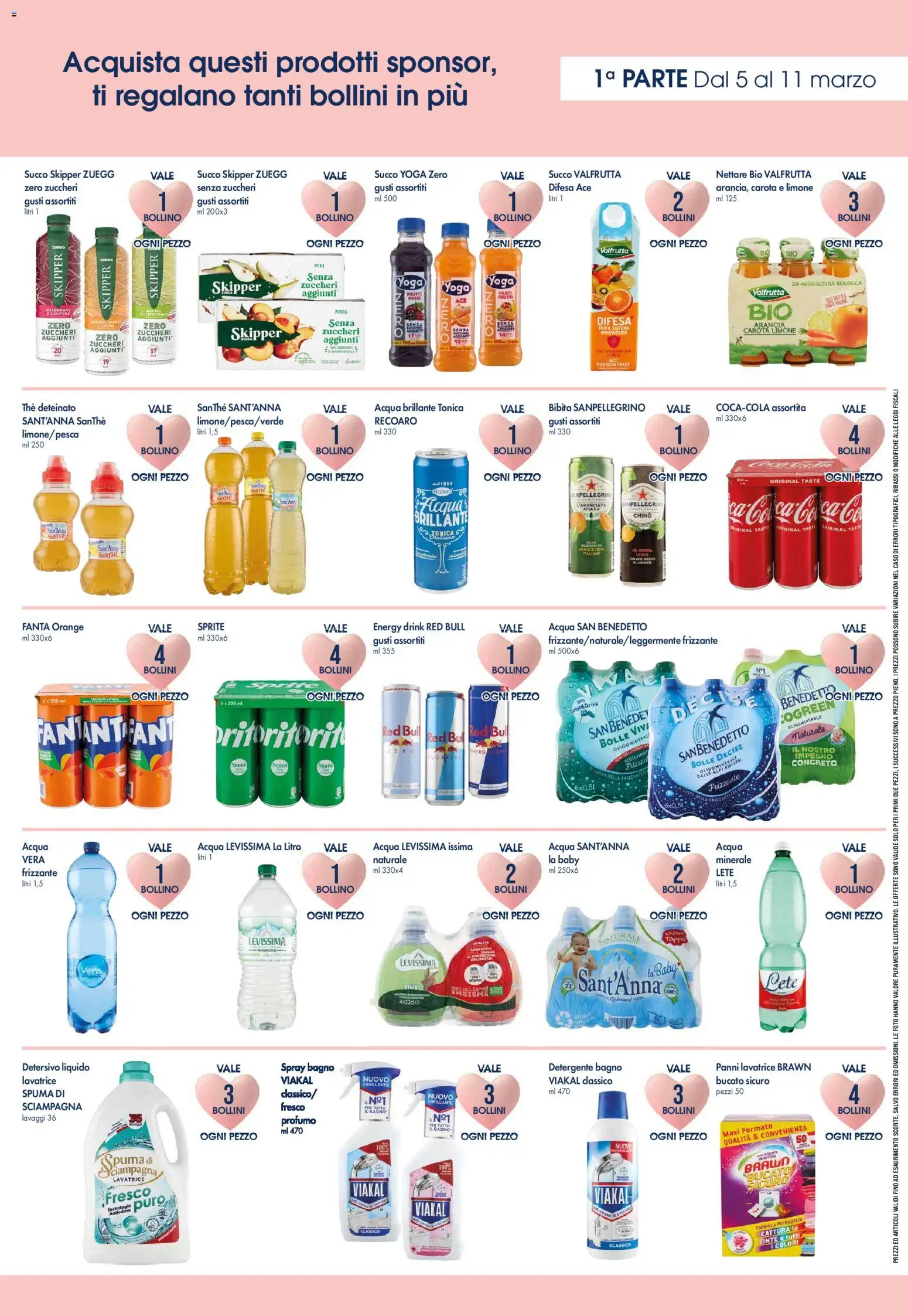 Volantino Famila del 05.03.2026 | Pagina: 6 | Prodotti: Succo, The, Fanta, Bagno