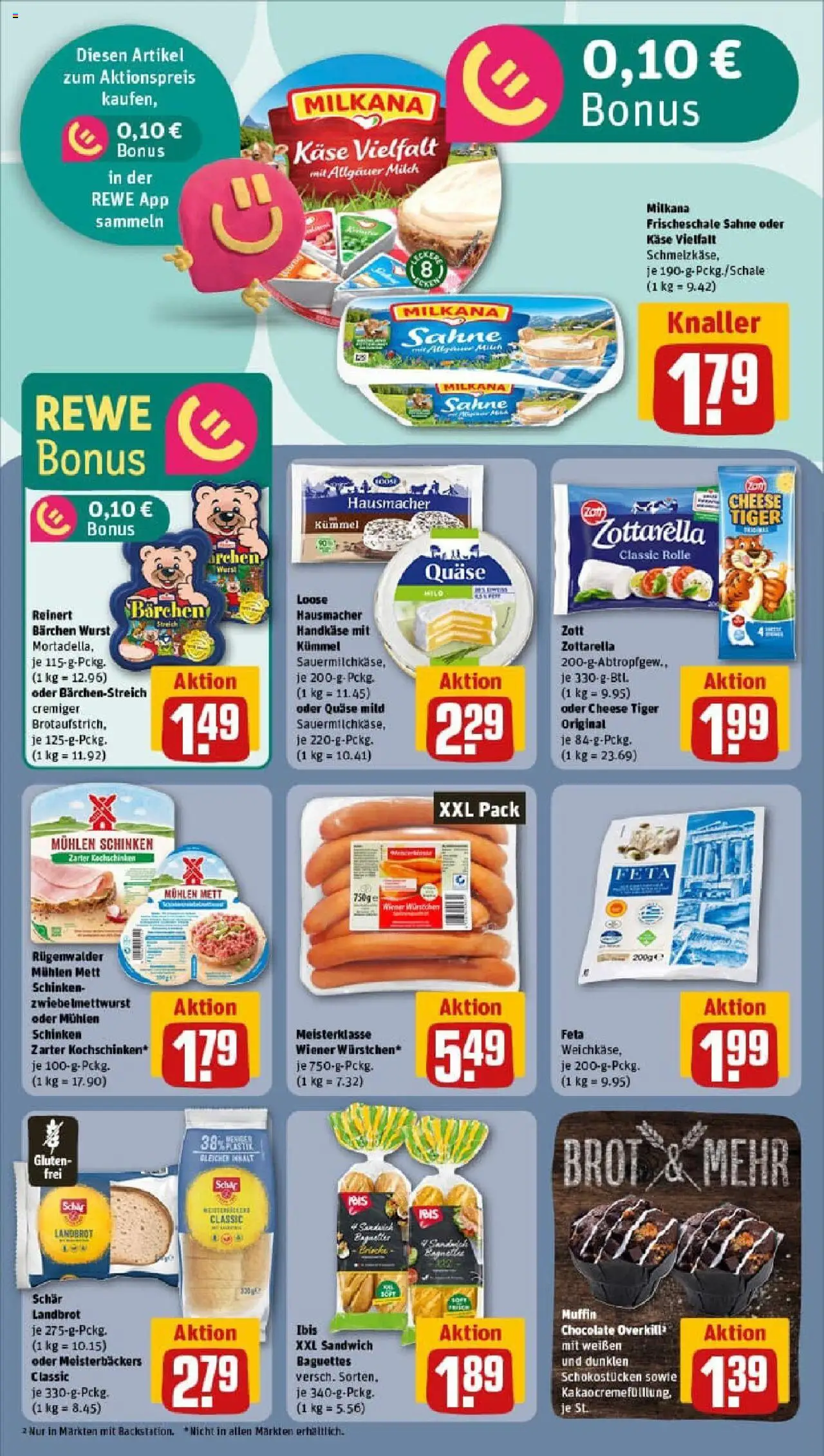 Rewe prospekt Mainburg	 – gültig ab 28.09.2025 | Seite: 16 | Produkte: Feta, Milch, Käse, Brot